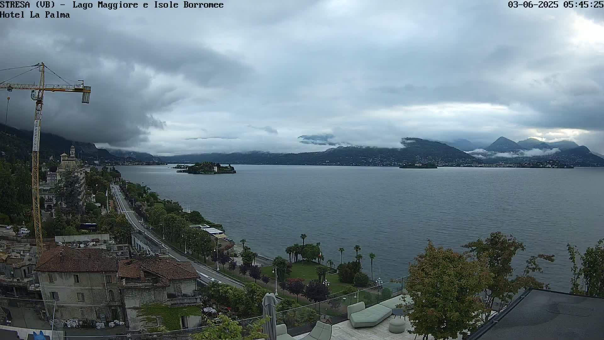 Stresa, Lake Maggiore & Borromean Islands Live Cam - Stresa, Piedmont, Italy