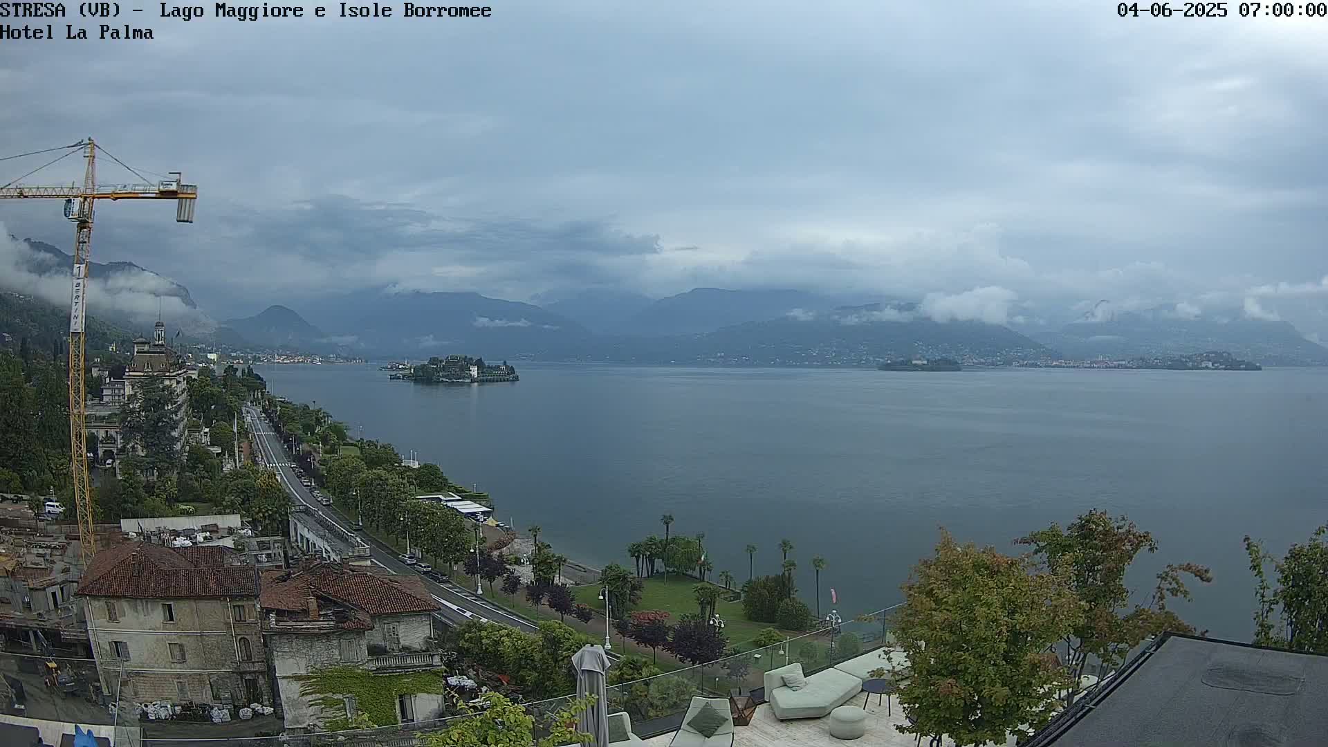 Stresa, Lake Maggiore & Borromean Islands Live Cam - Stresa, Piedmont, Italy