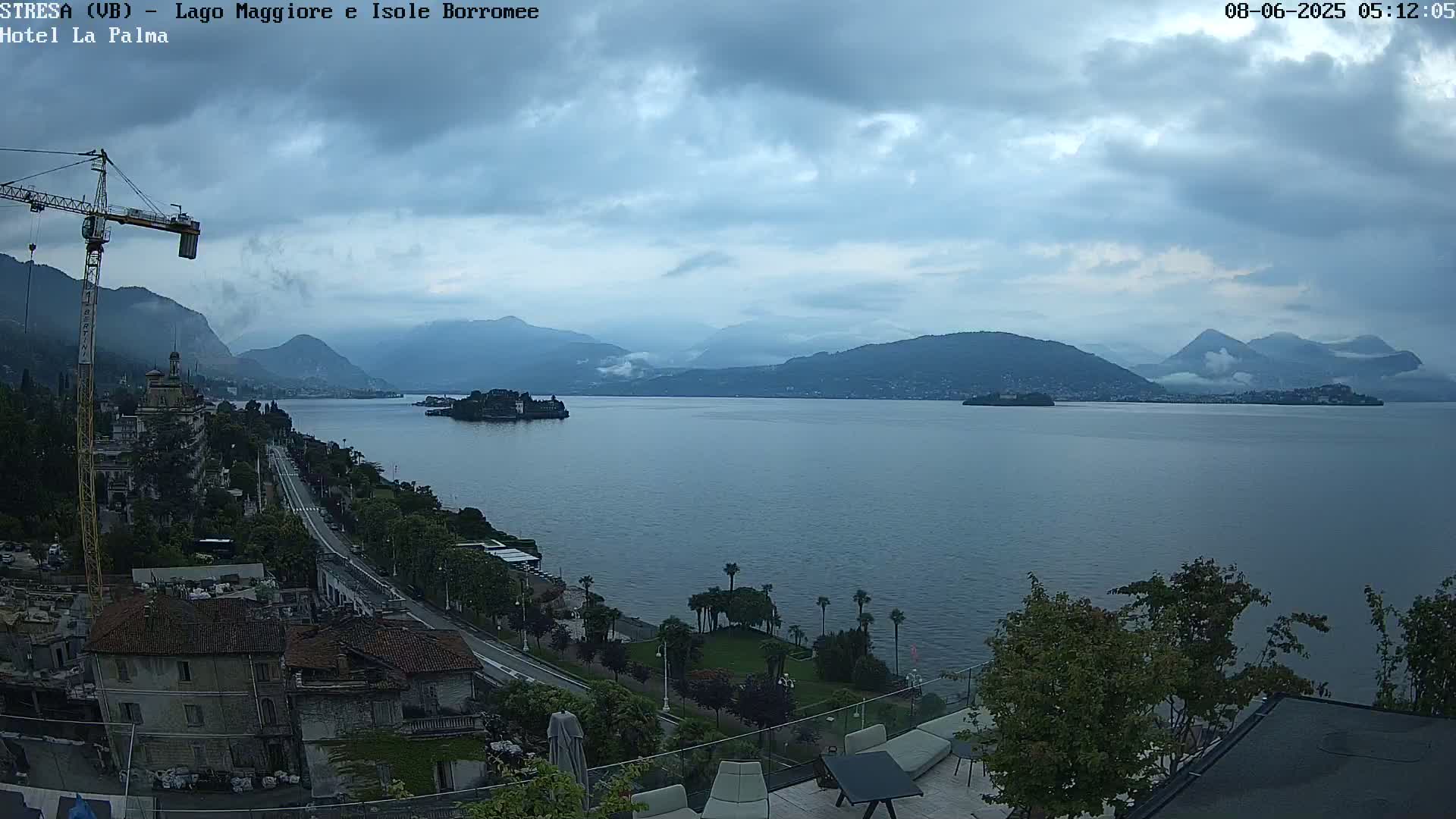 Stresa, Lake Maggiore & Borromean Islands Live Cam - Stresa, Piedmont, Italy