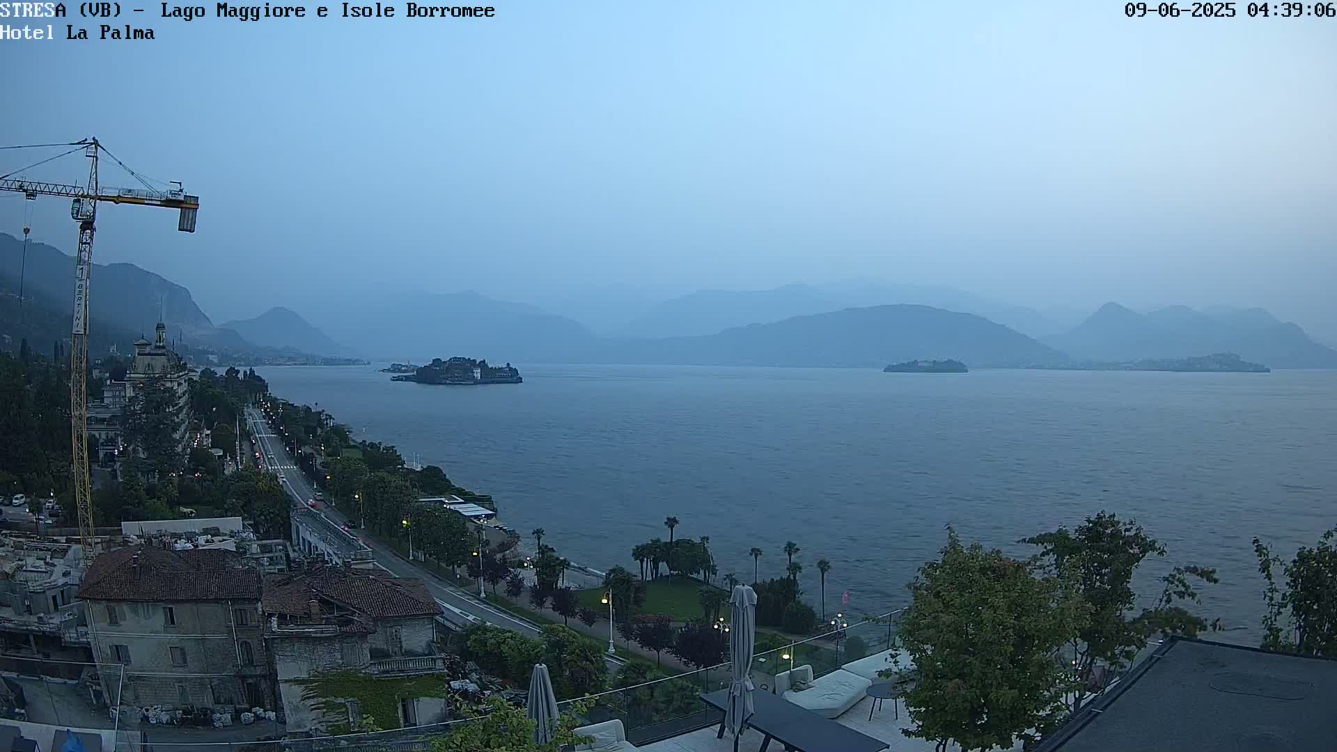 Stresa, Lake Maggiore & Borromean Islands Live Cam - Stresa, Piedmont, Italy