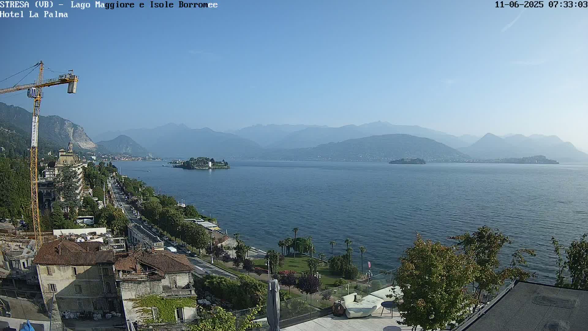 Stresa, Lake Maggiore & Borromean Islands Live Cam - Stresa, Piedmont, Italy