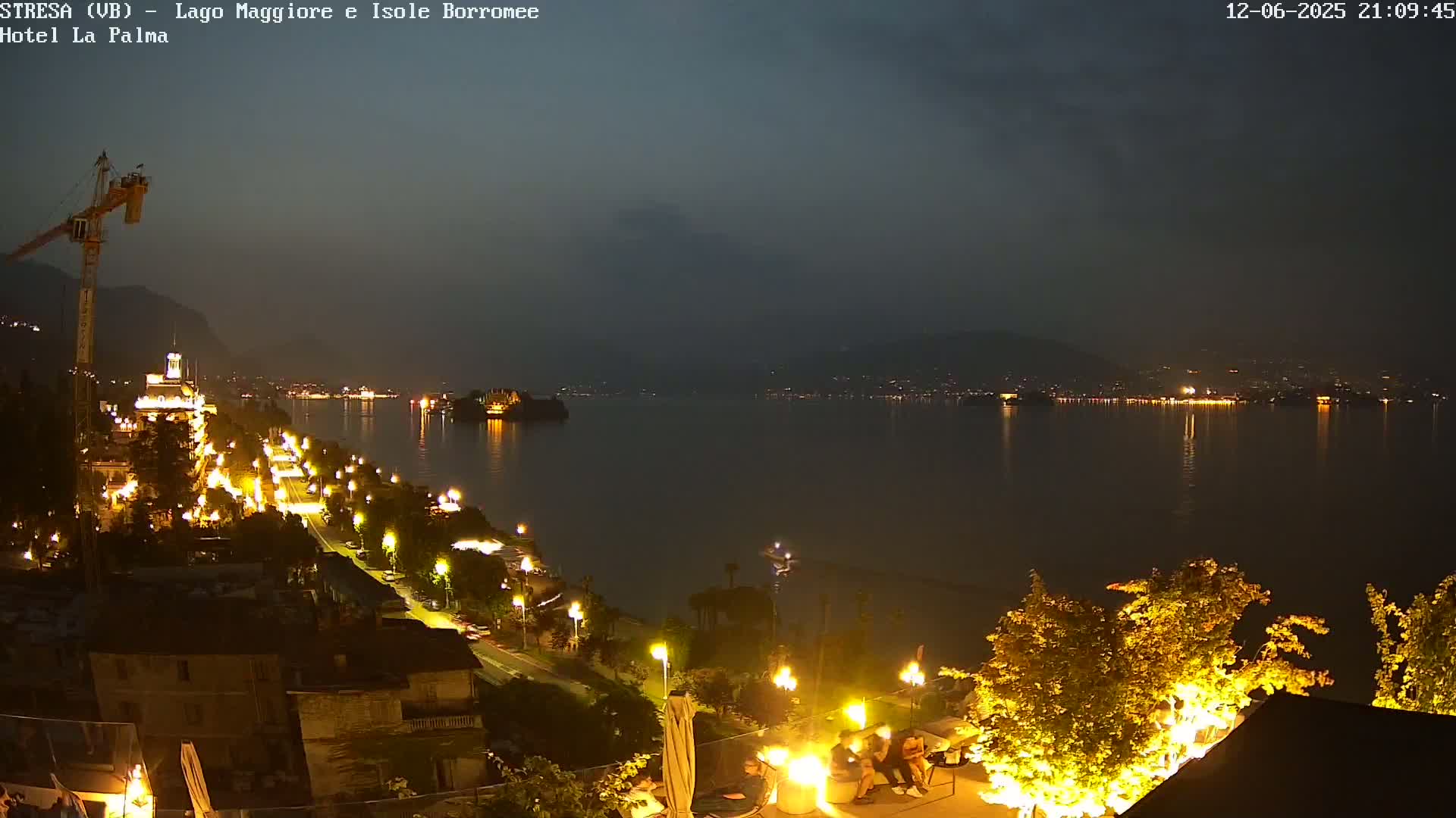 Stresa, Lake Maggiore & Borromean Islands Live Cam - Stresa, Piedmont, Italy