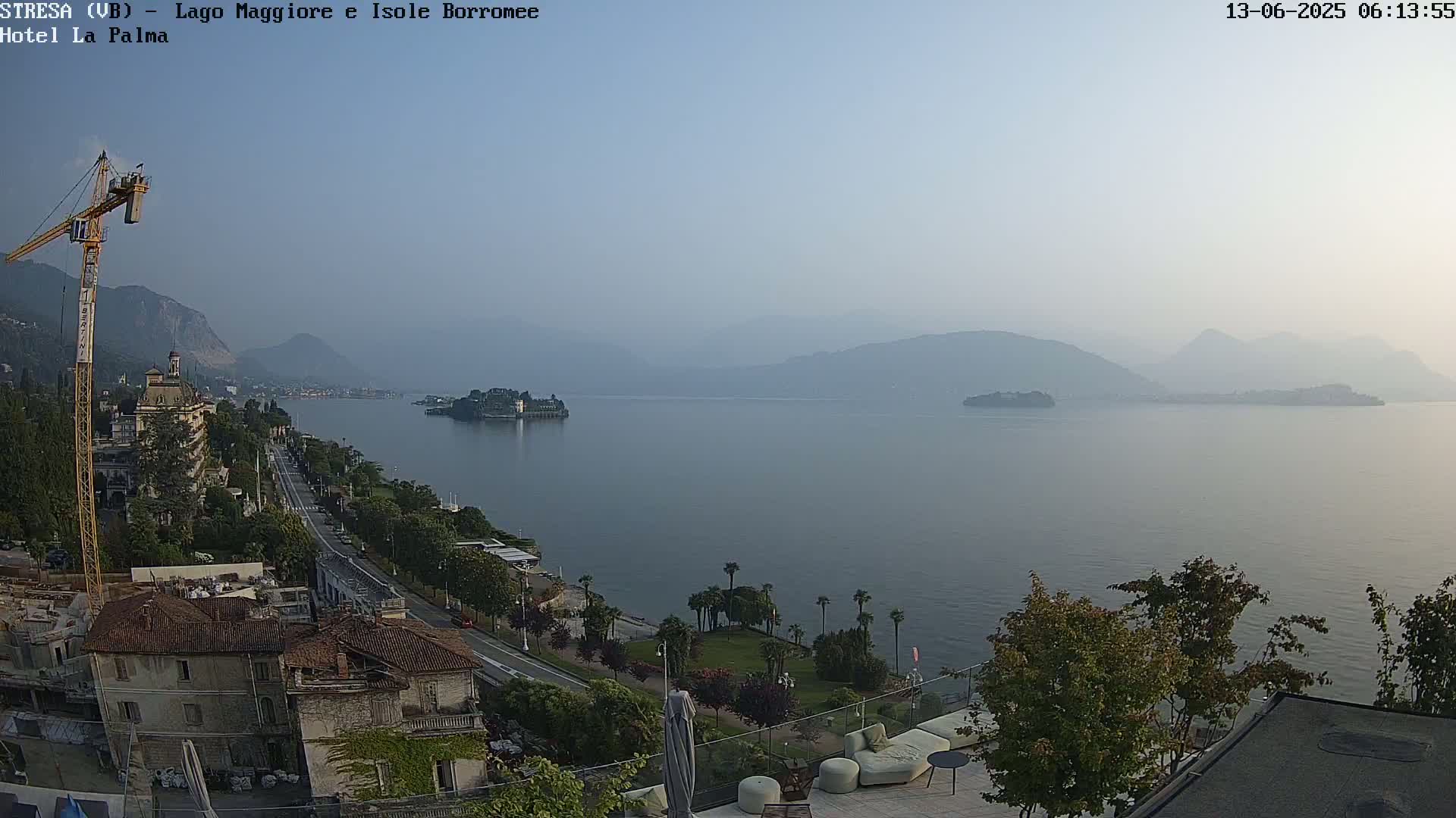 Stresa, Lake Maggiore & Borromean Islands Live Cam - Stresa, Piedmont, Italy