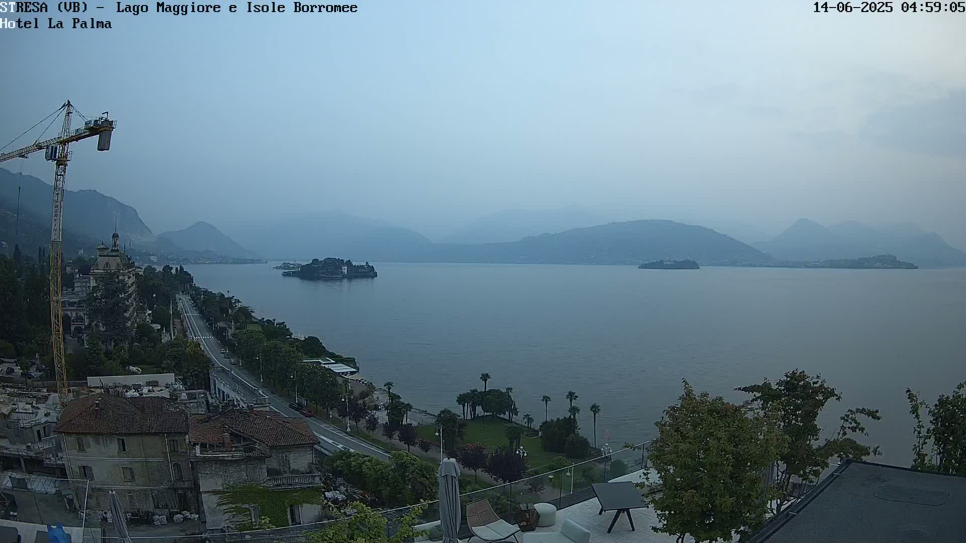 Stresa, Lake Maggiore & Borromean Islands Live Cam - Stresa, Piedmont, Italy