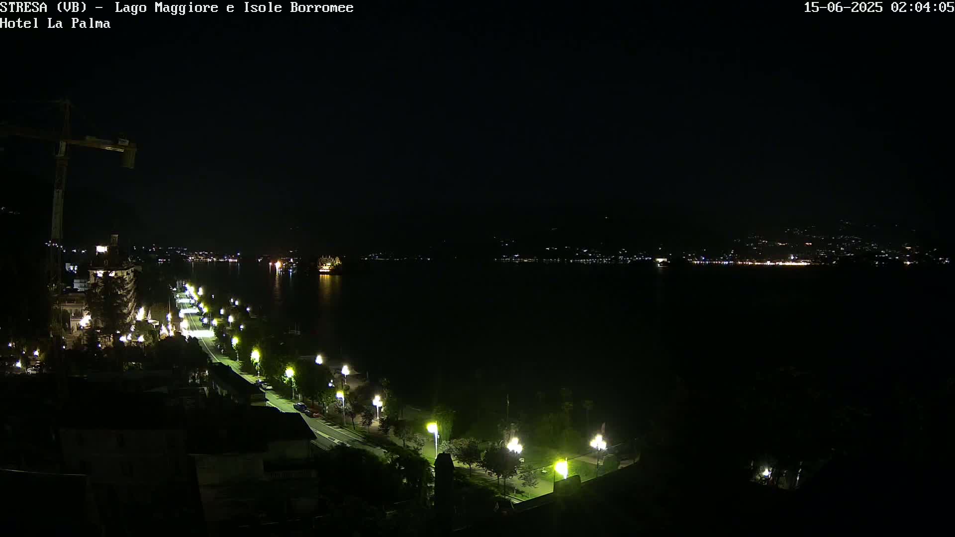 Stresa, Lake Maggiore & Borromean Islands Live Cam - Stresa, Piedmont, Italy