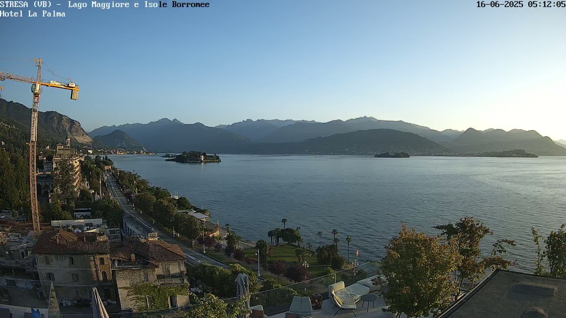 Stresa, Lake Maggiore & Borromean Islands Live Cam - Stresa, Piedmont, Italy