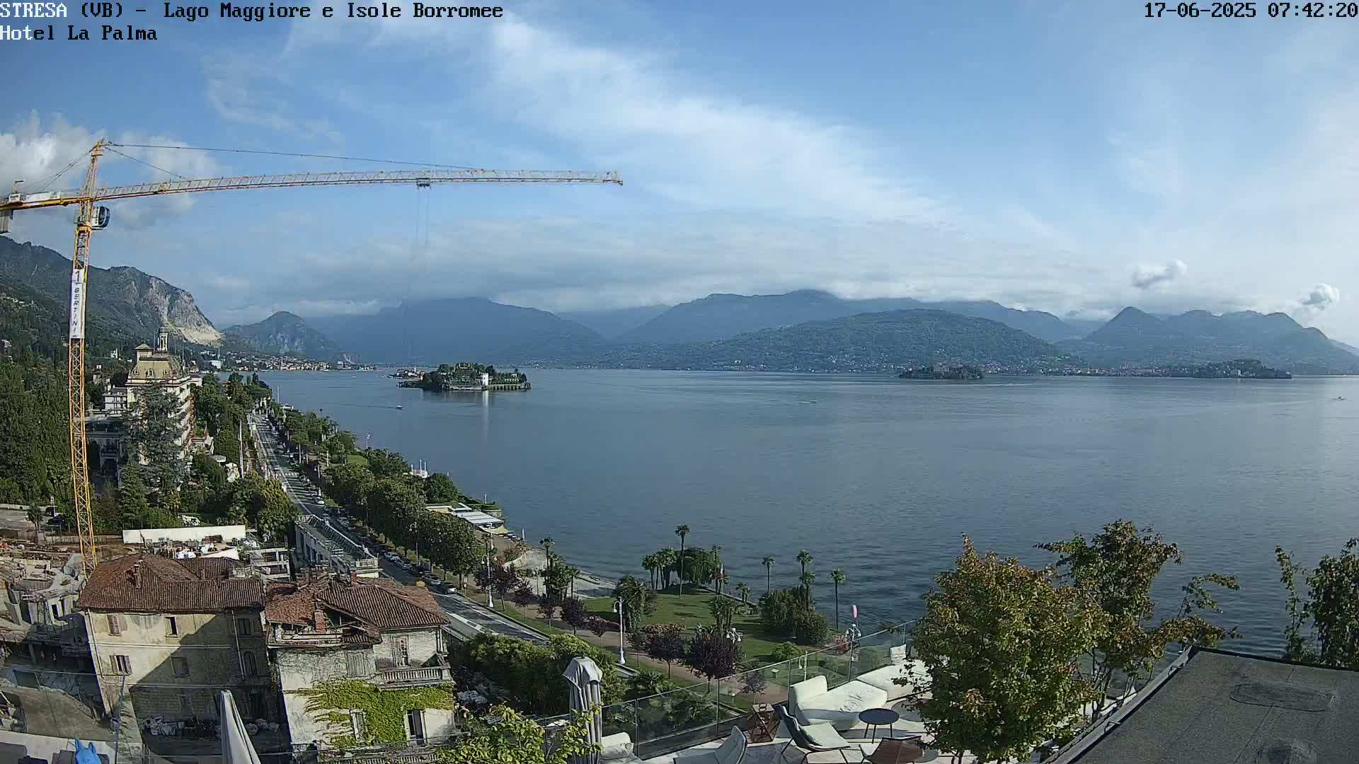 Stresa, Lake Maggiore & Borromean Islands Live Cam - Stresa, Piedmont, Italy