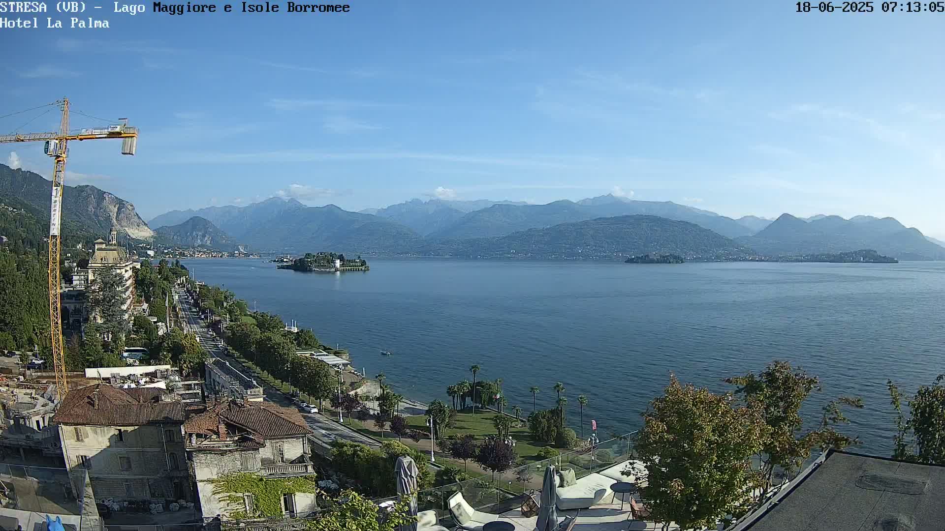 Stresa, Lake Maggiore & Borromean Islands Live Cam - Stresa, Piedmont, Italy