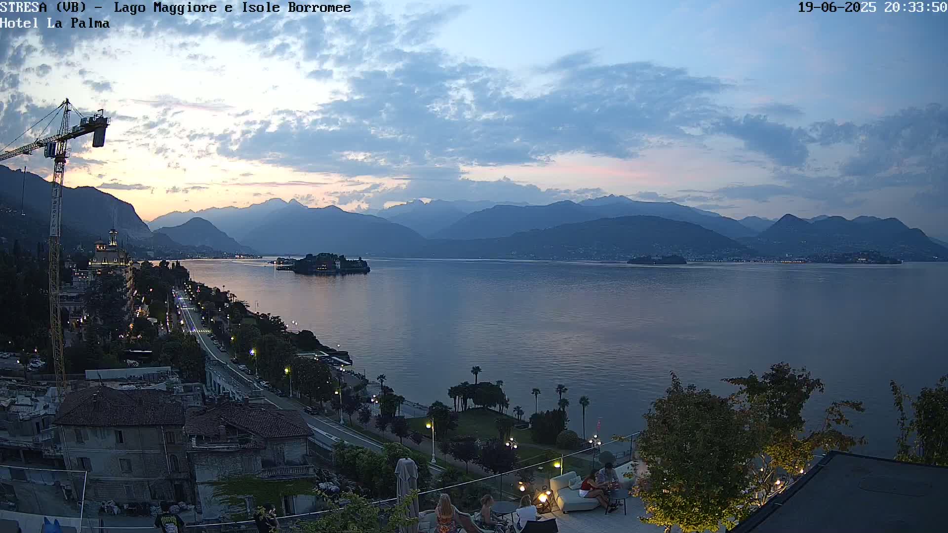 Stresa, Lake Maggiore & Borromean Islands Live Cam - Stresa, Piedmont, Italy