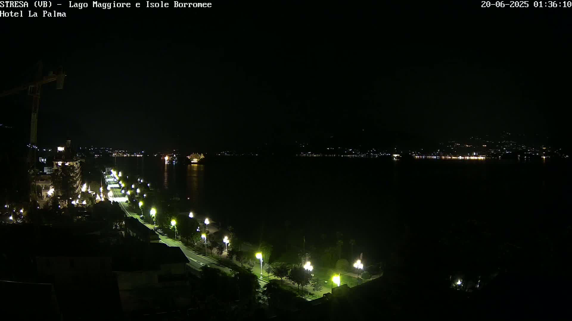 Stresa, Lake Maggiore & Borromean Islands Live Cam - Stresa, Piedmont, Italy