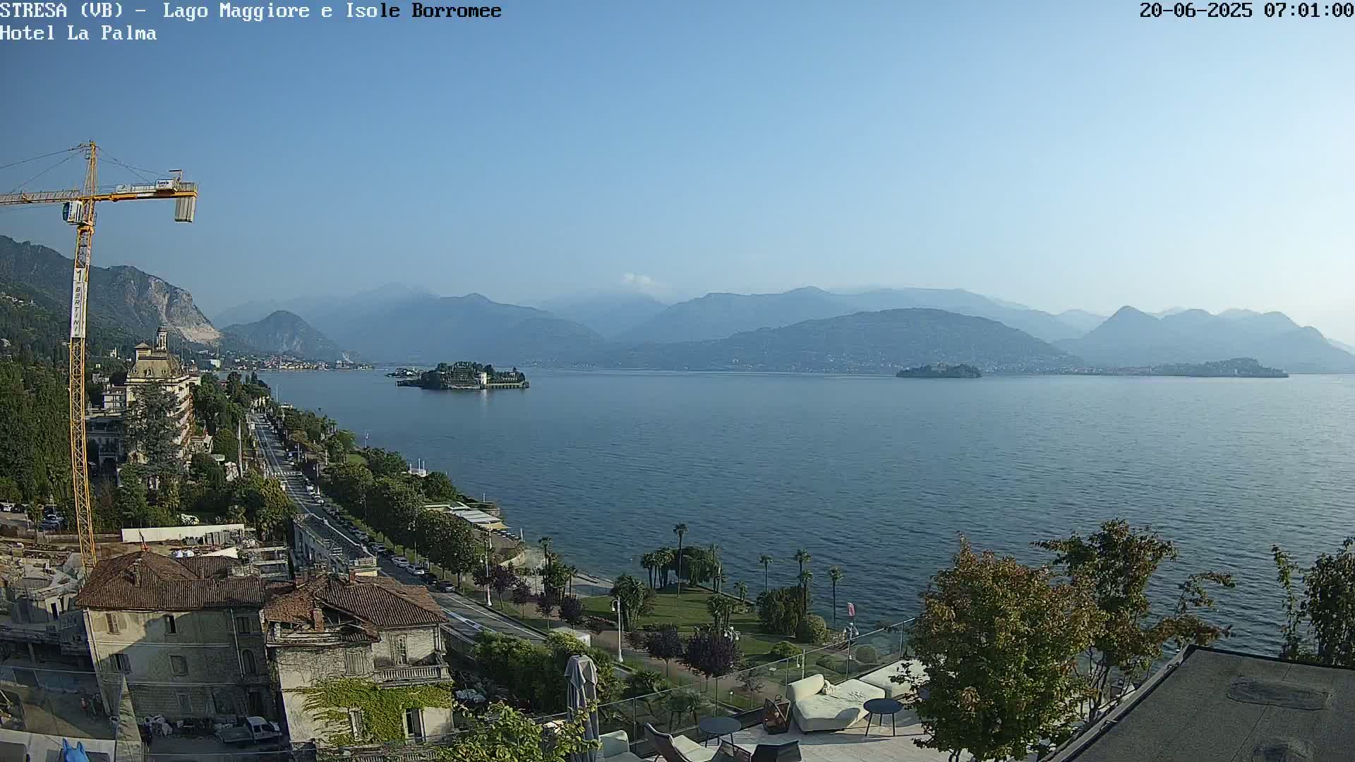 Stresa, Lake Maggiore & Borromean Islands Live Cam - Stresa, Piedmont, Italy