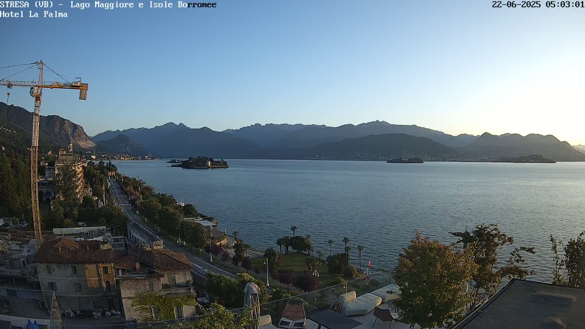 Stresa, Lake Maggiore & Borromean Islands Live Cam - Stresa, Piedmont, Italy