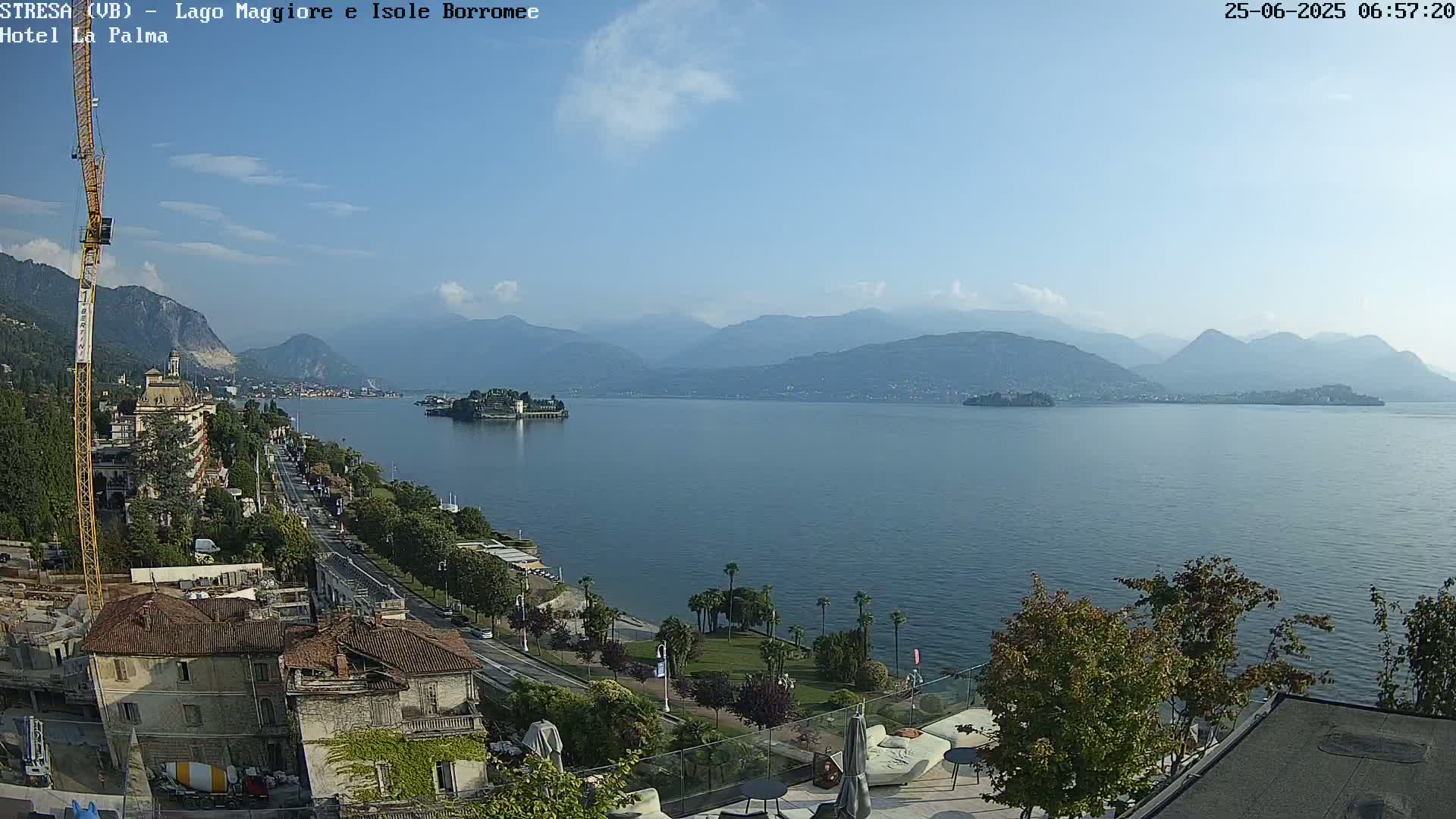 Stresa, Lake Maggiore & Borromean Islands Live Cam - Stresa, Piedmont, Italy