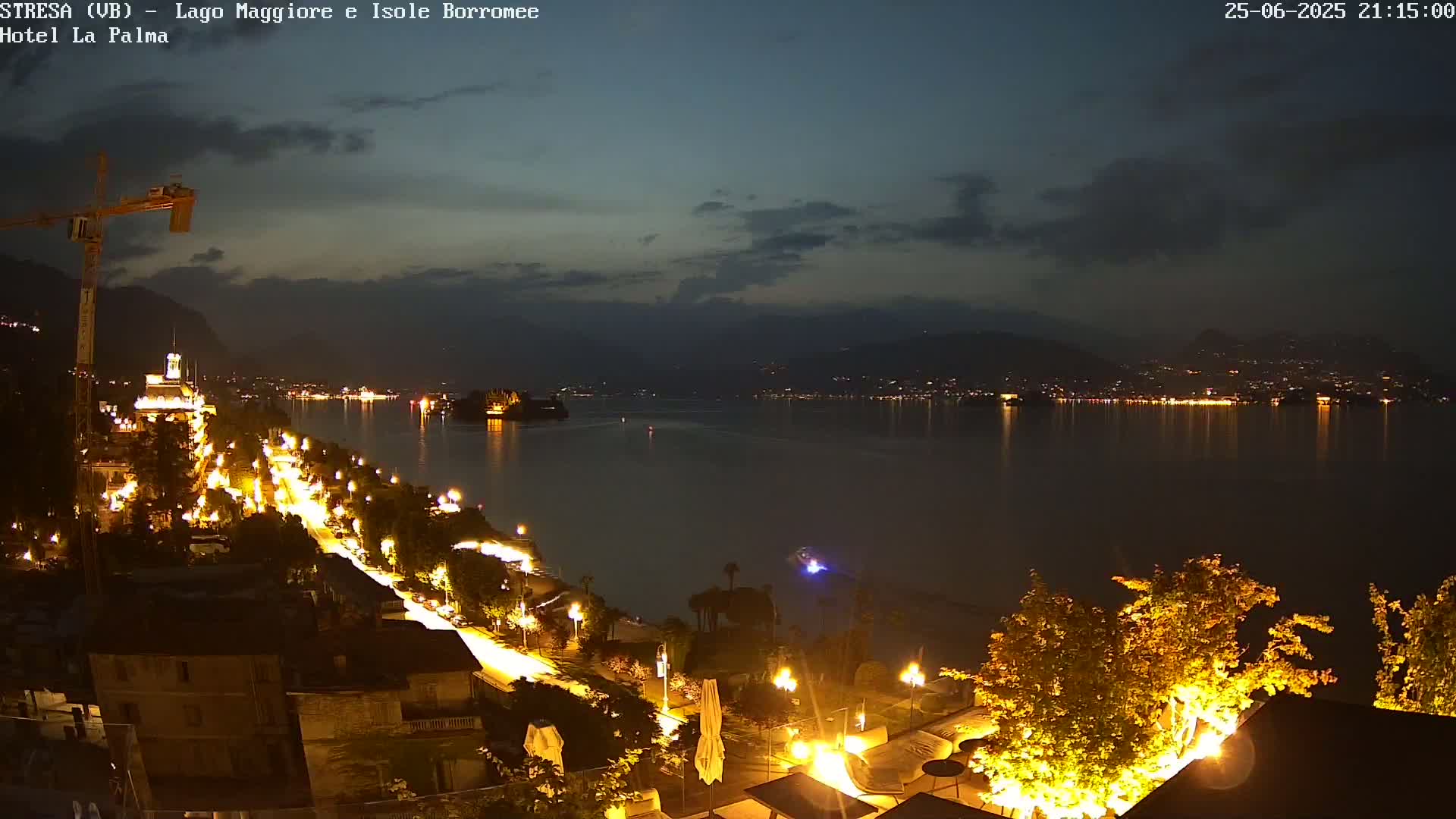 Stresa, Lake Maggiore & Borromean Islands Live Cam - Stresa, Piedmont, Italy