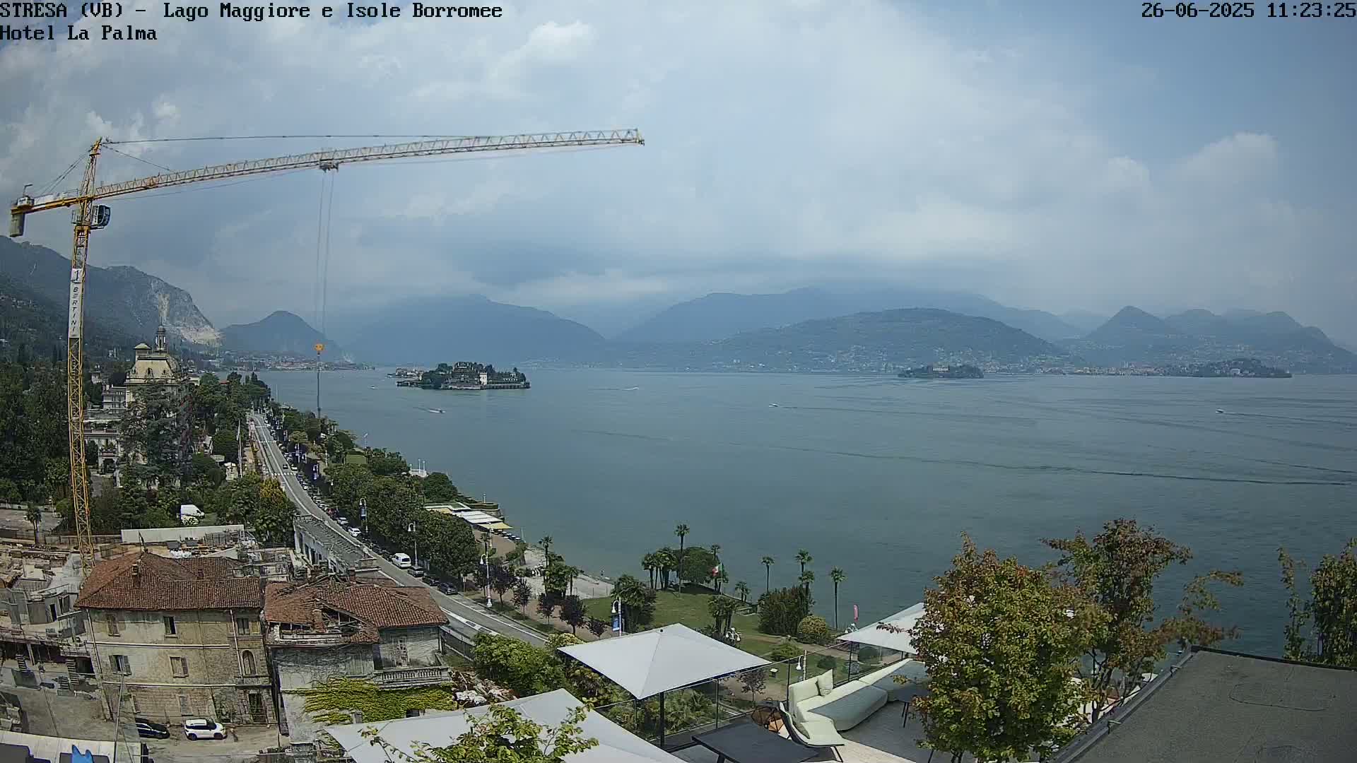 Stresa, Lake Maggiore & Borromean Islands Live Cam - Stresa, Piedmont, Italy