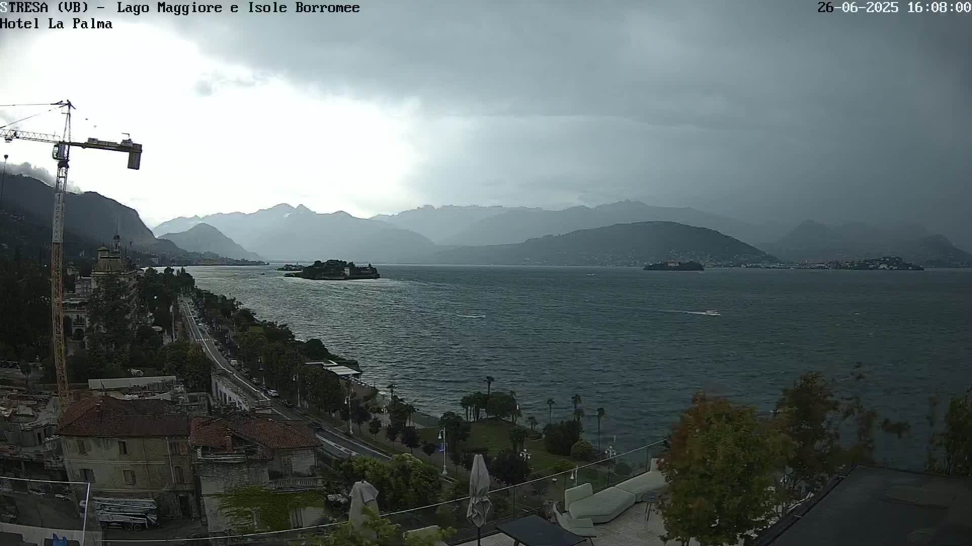 Stresa, Lake Maggiore & Borromean Islands Live Cam - Stresa, Piedmont, Italy