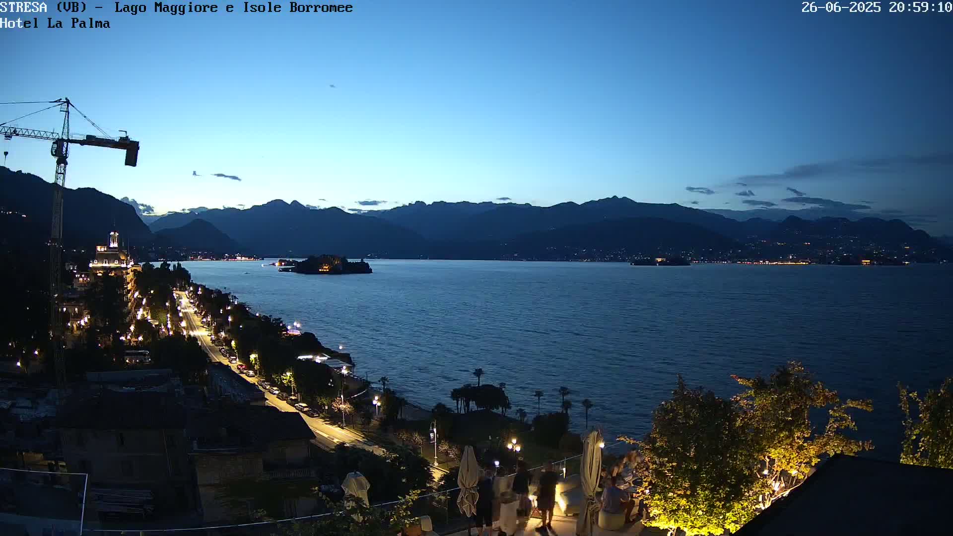 Stresa, Lake Maggiore & Borromean Islands Live Cam - Stresa, Piedmont, Italy
