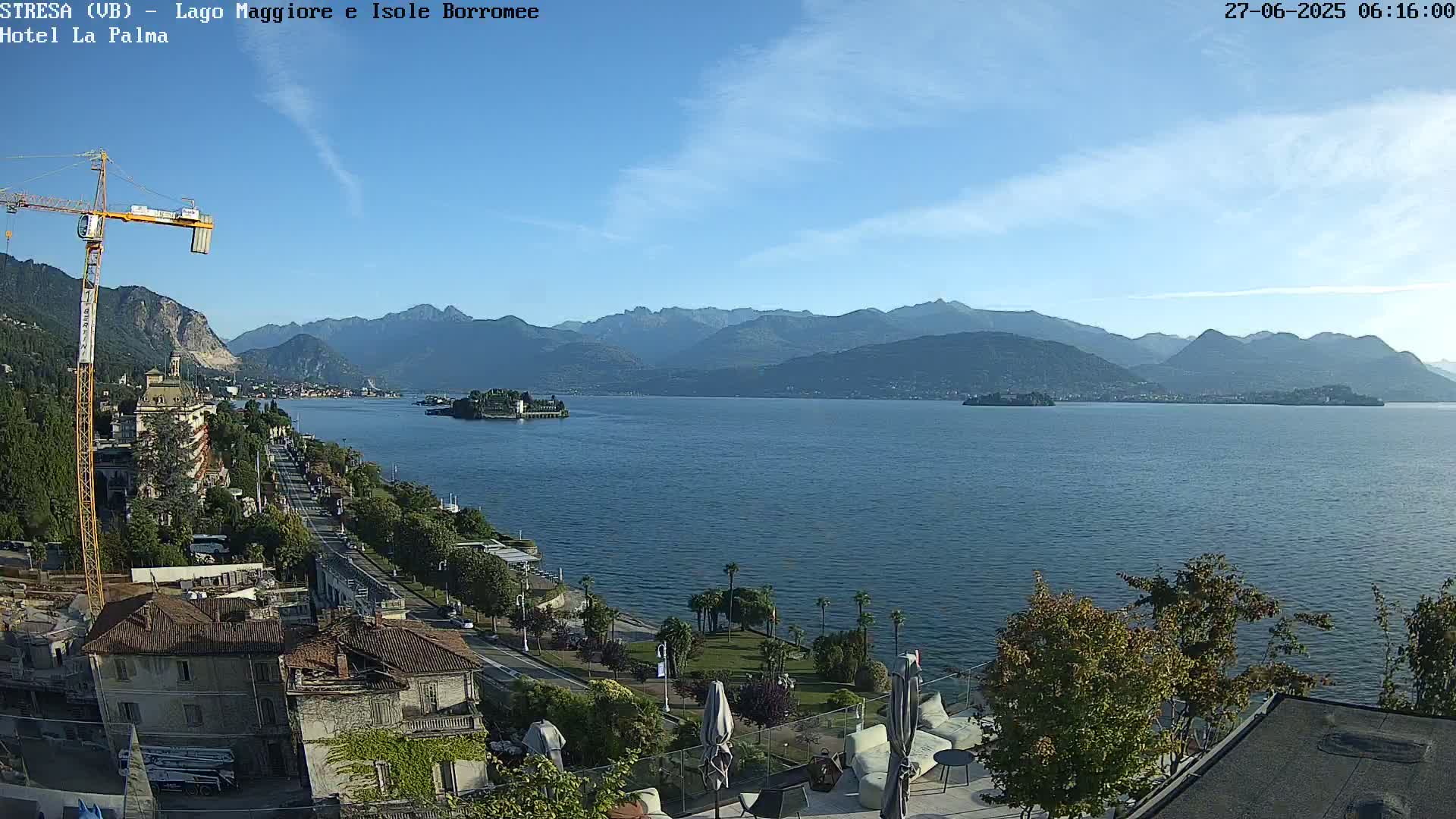 Stresa, Lake Maggiore & Borromean Islands Live Cam - Stresa, Piedmont, Italy