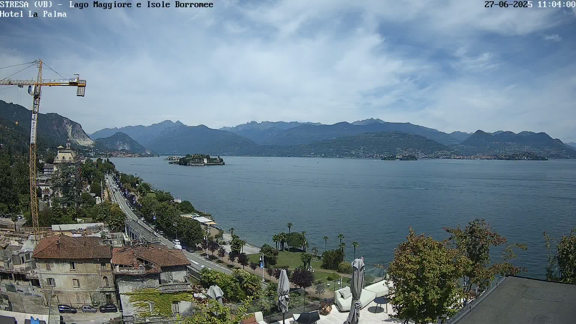 Stresa, Lake Maggiore & Borromean Islands Live Cam - Stresa, Piedmont, Italy