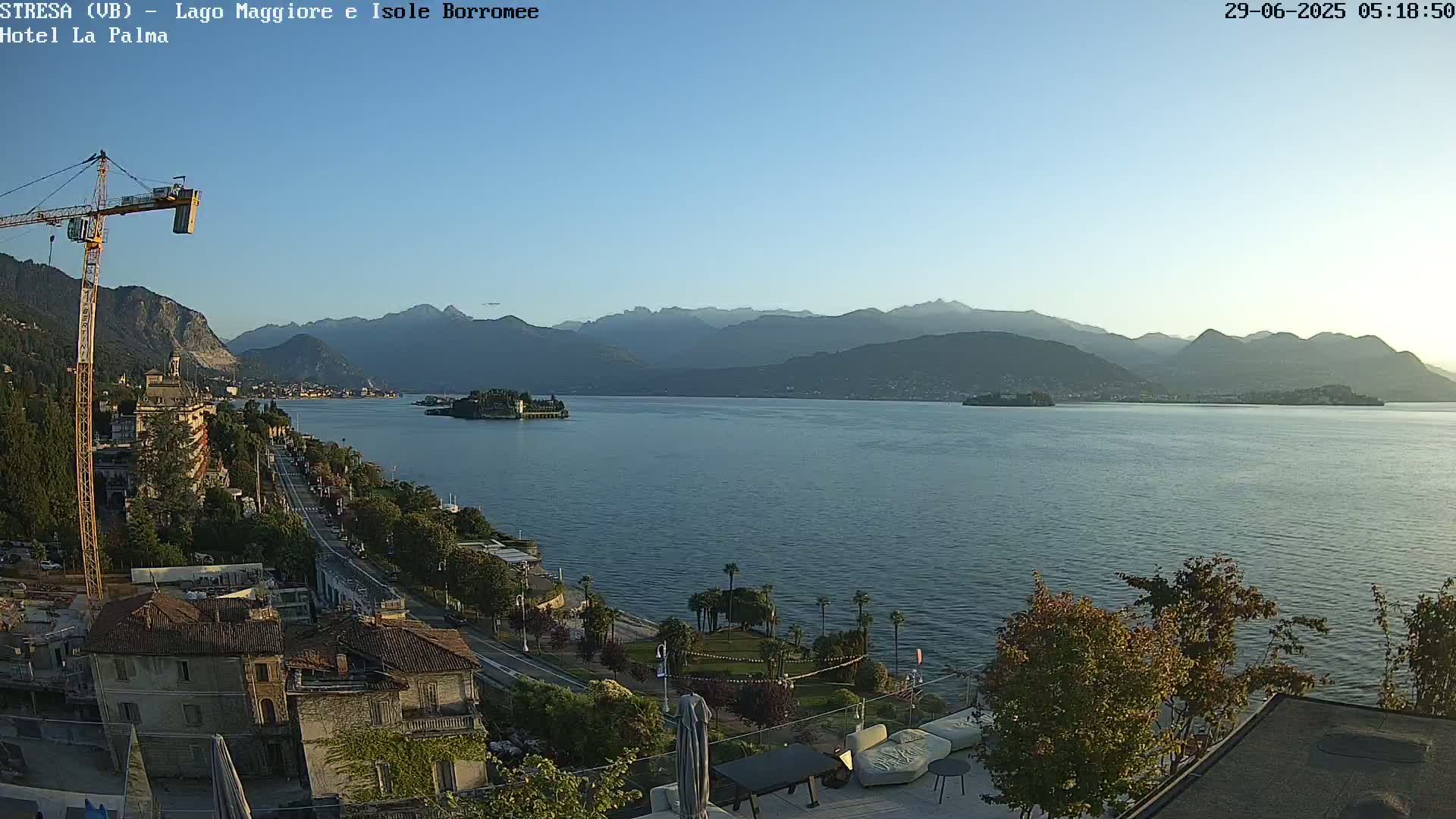 Stresa, Lake Maggiore & Borromean Islands Live Cam - Stresa, Piedmont, Italy