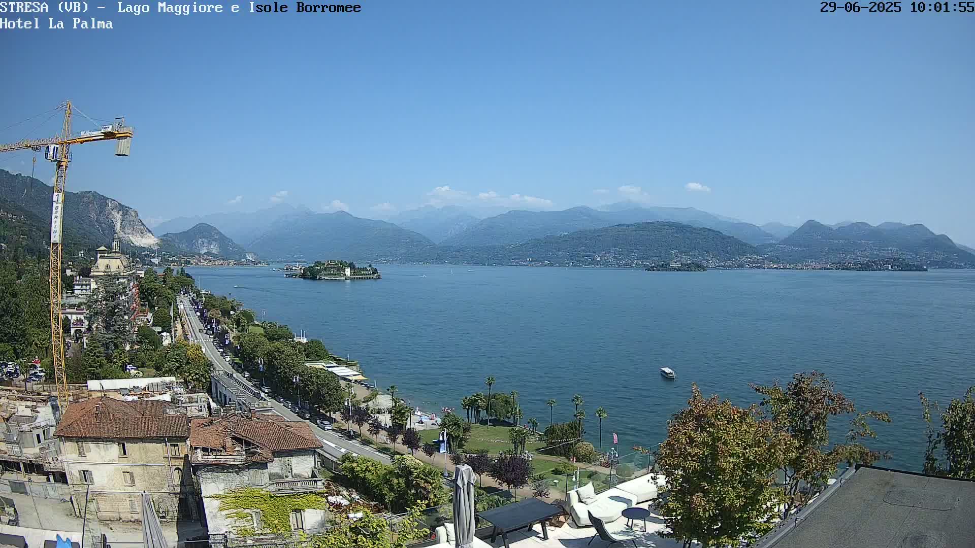Stresa, Lake Maggiore & Borromean Islands Live Cam - Stresa, Piedmont, Italy