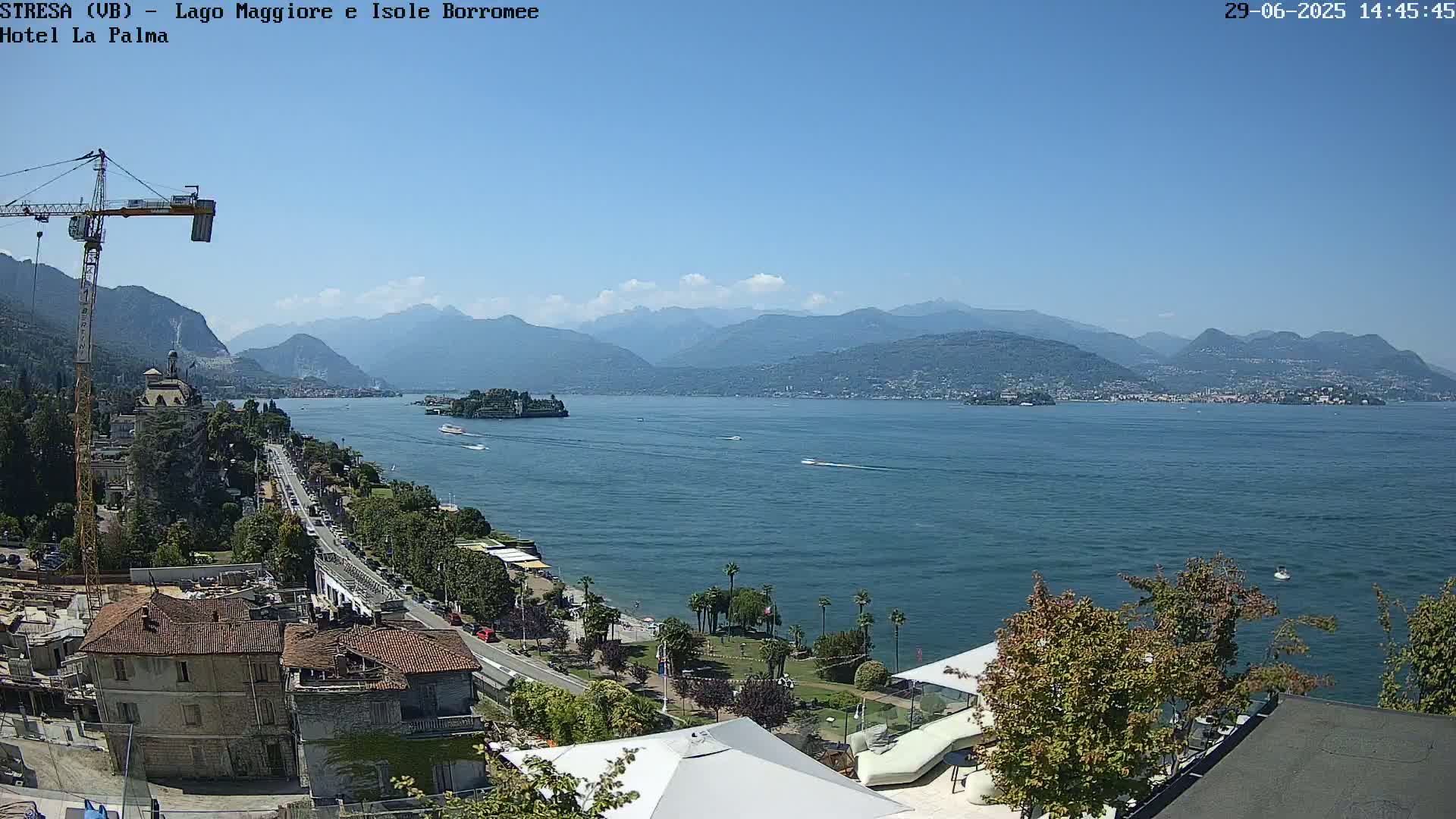 Stresa, Lake Maggiore & Borromean Islands Live Cam - Stresa, Piedmont, Italy