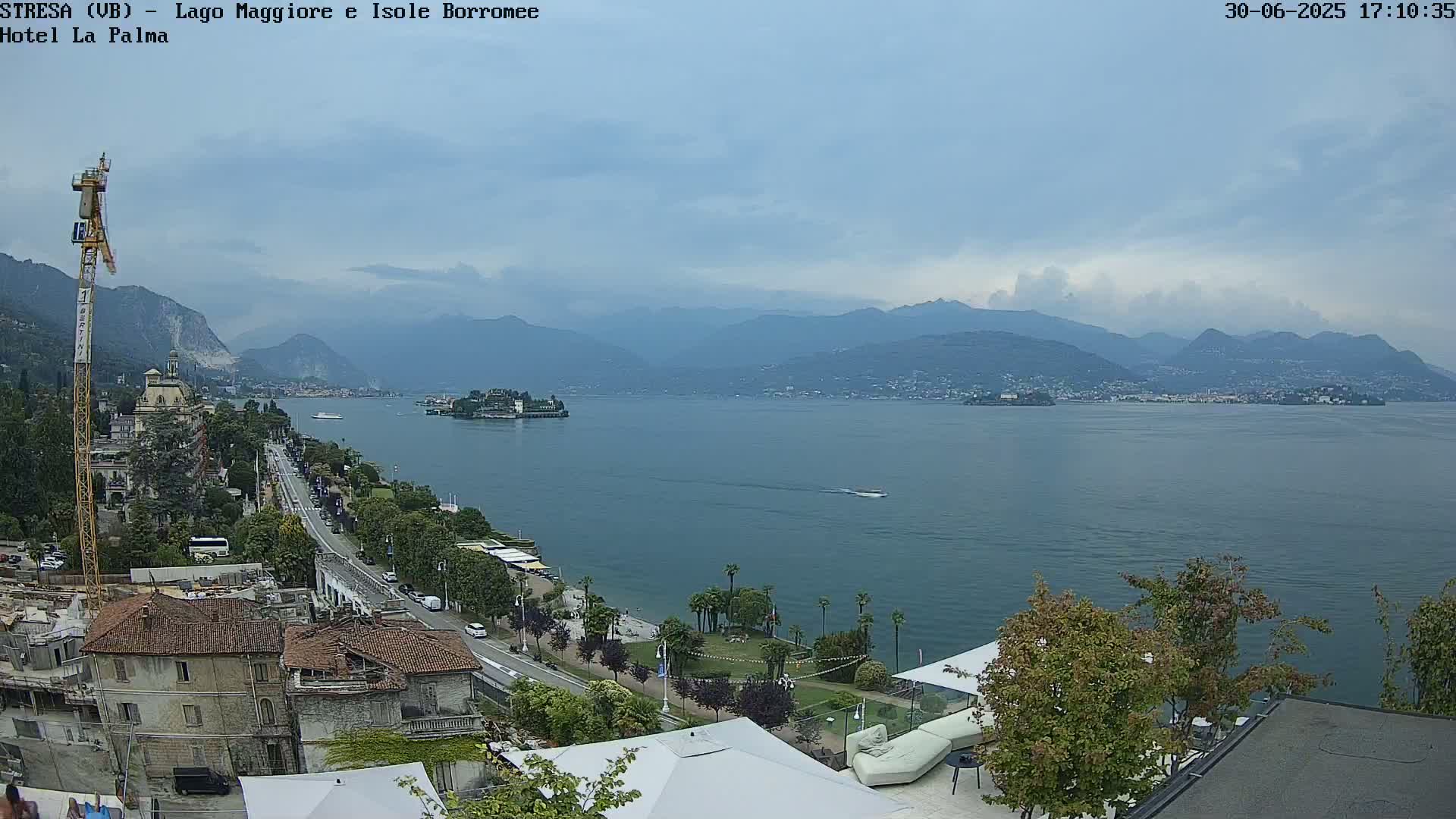 Stresa, Lake Maggiore & Borromean Islands Live Cam - Stresa, Piedmont, Italy