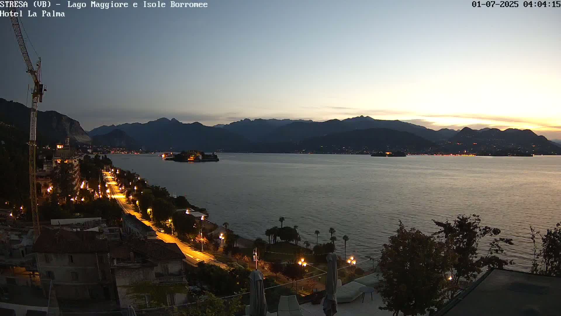 Stresa, Lake Maggiore & Borromean Islands Live Cam - Stresa, Piedmont, Italy
