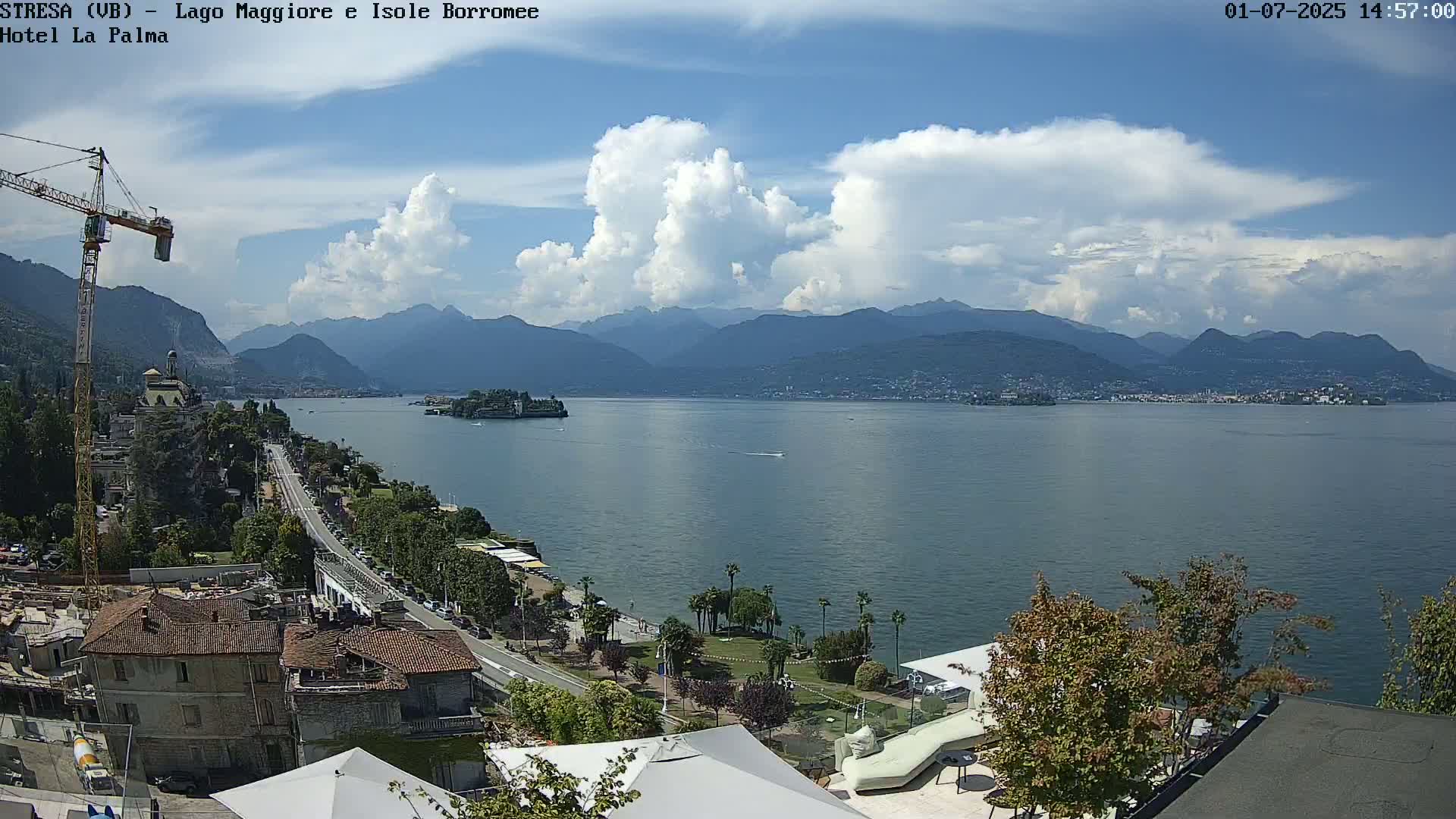 Stresa, Lake Maggiore & Borromean Islands Live Cam - Stresa, Piedmont, Italy