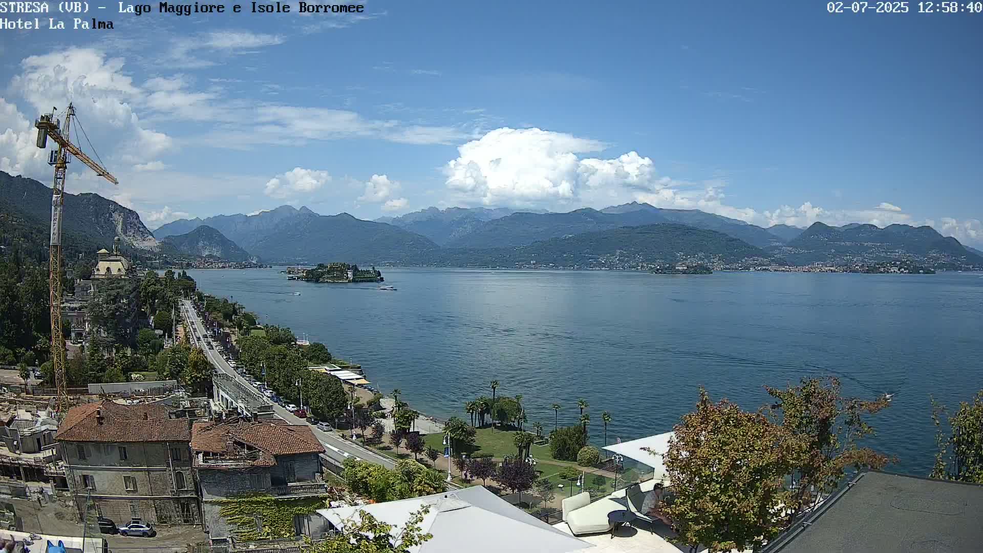 Stresa, Lake Maggiore & Borromean Islands Live Cam - Stresa, Piedmont, Italy