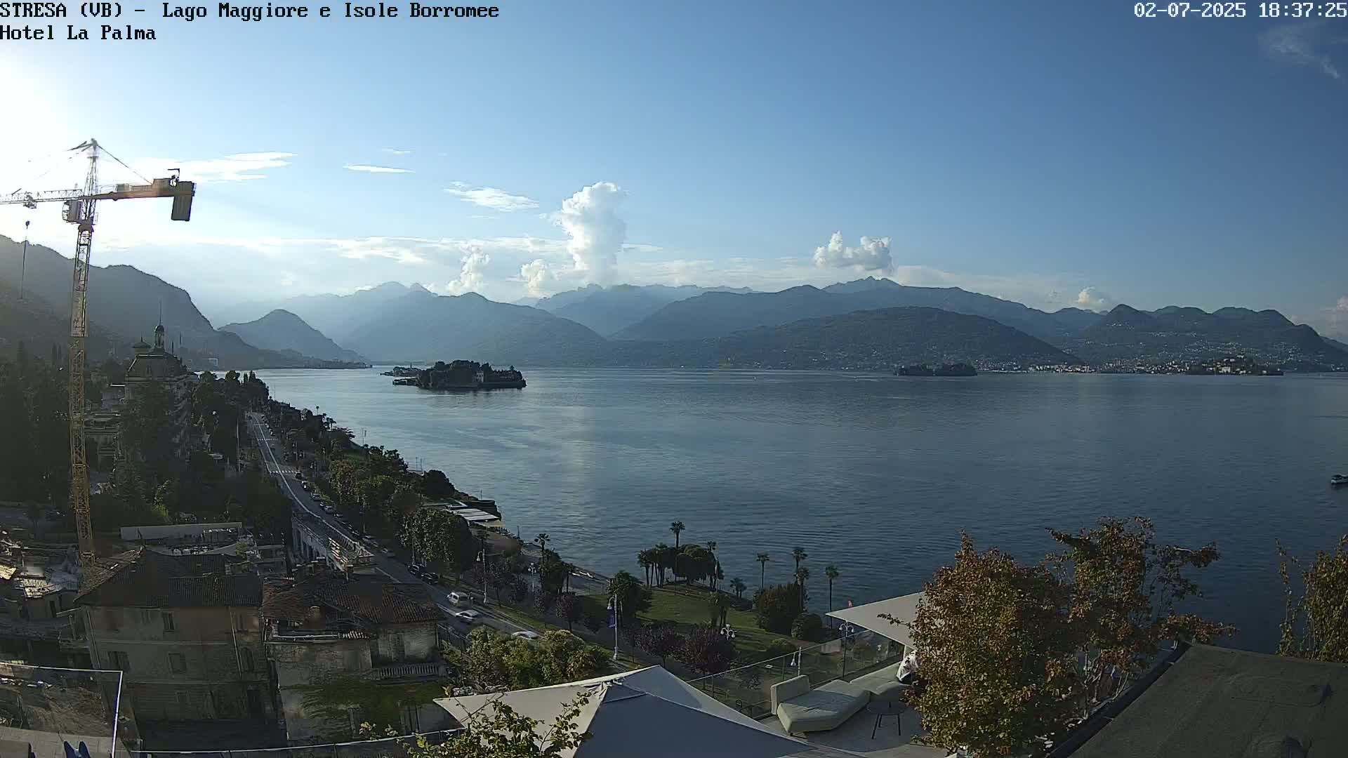 Stresa, Lake Maggiore & Borromean Islands Live Cam - Stresa, Piedmont, Italy