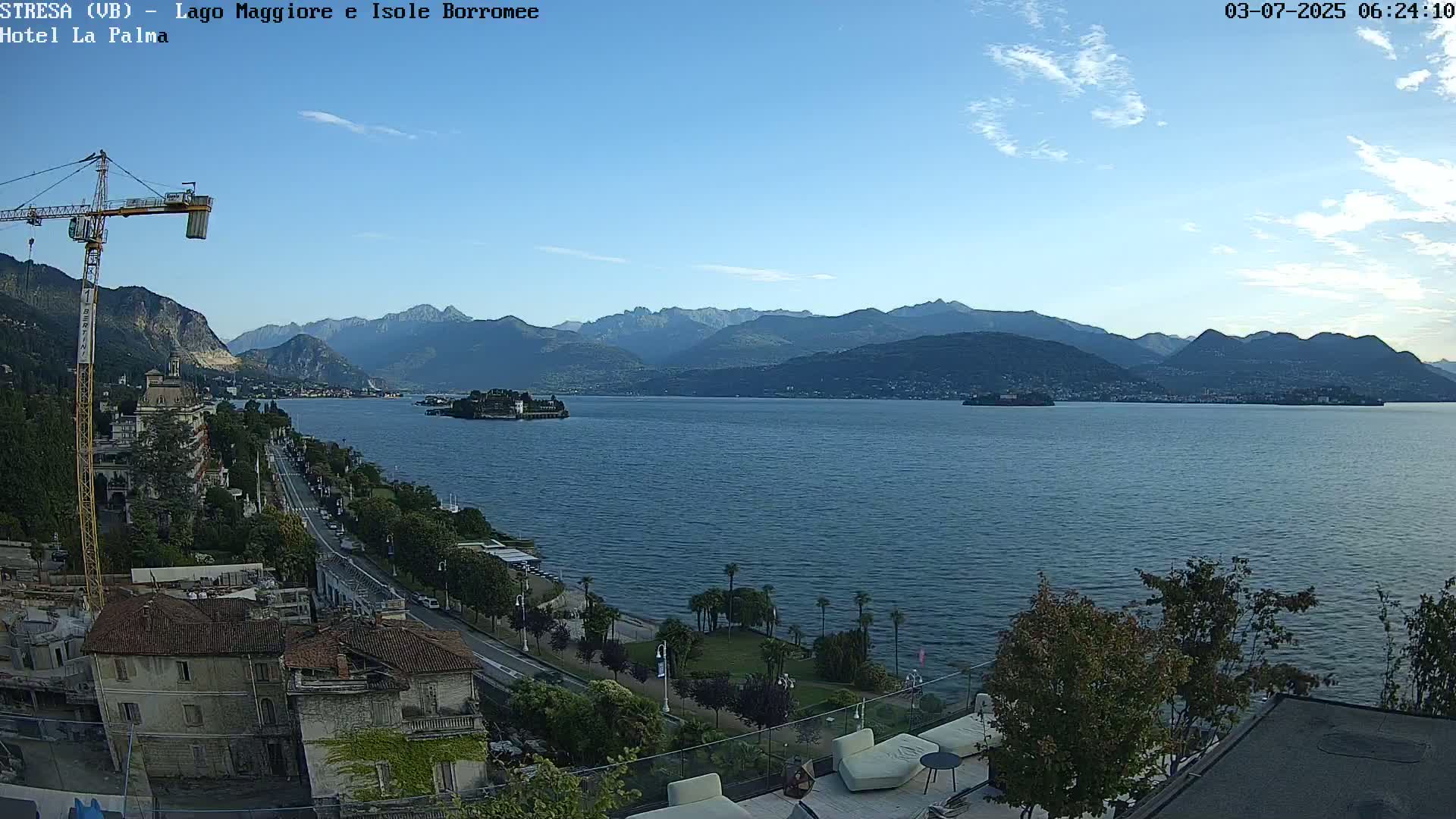 Stresa, Lake Maggiore & Borromean Islands Live Cam - Stresa, Piedmont, Italy