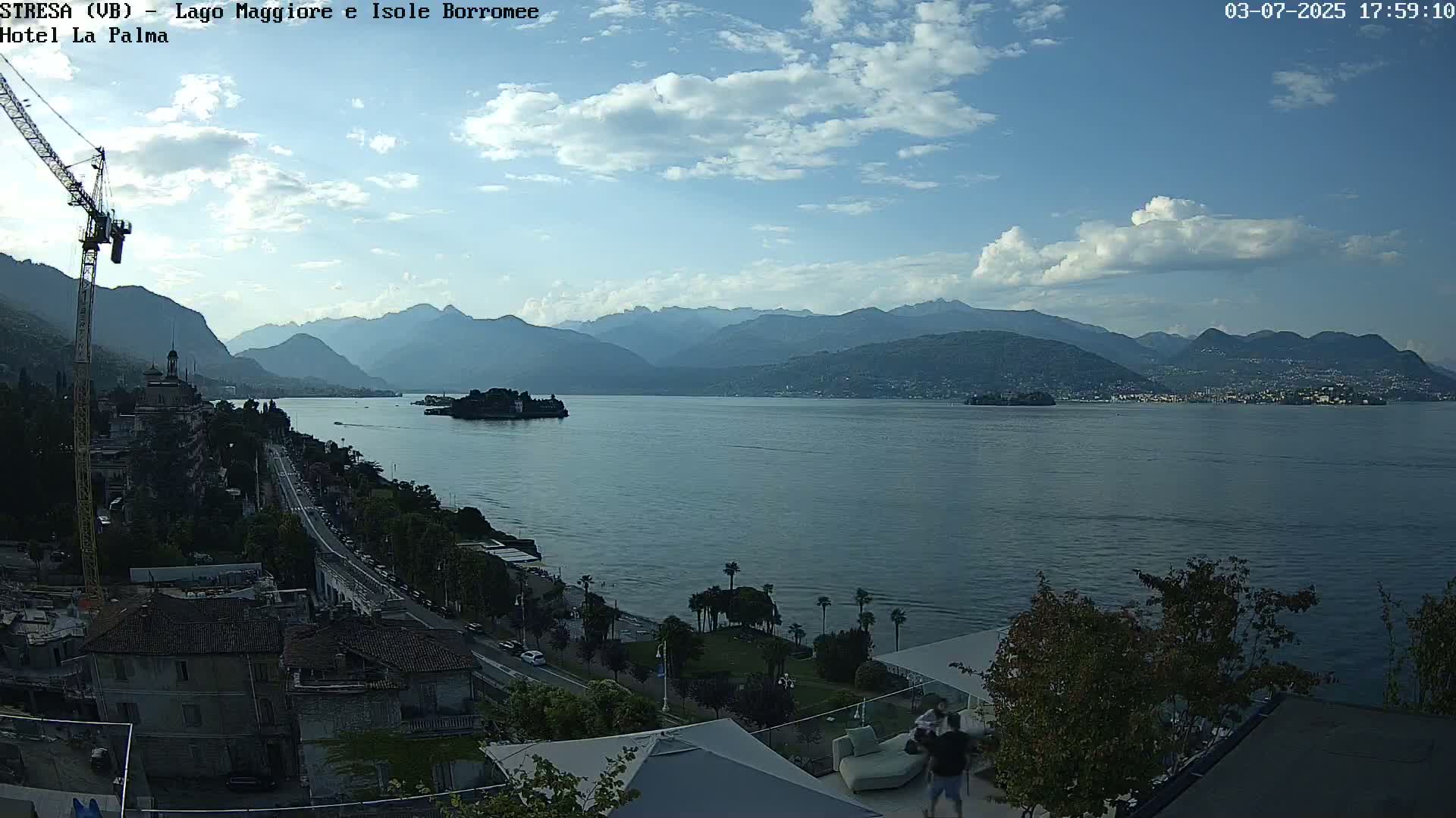 Stresa, Lake Maggiore & Borromean Islands Live Cam - Stresa, Piedmont, Italy