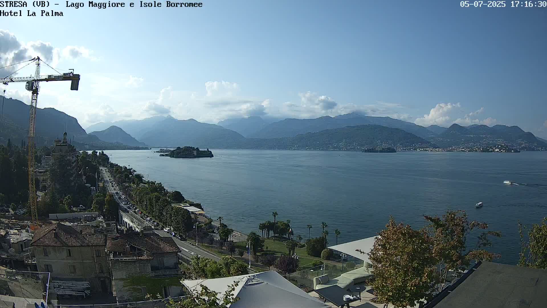 Stresa, Lake Maggiore & Borromean Islands Live Cam - Stresa, Piedmont, Italy