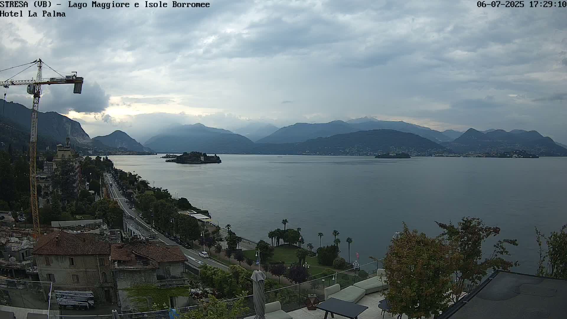 Stresa, Lake Maggiore & Borromean Islands Live Cam - Stresa, Piedmont, Italy
