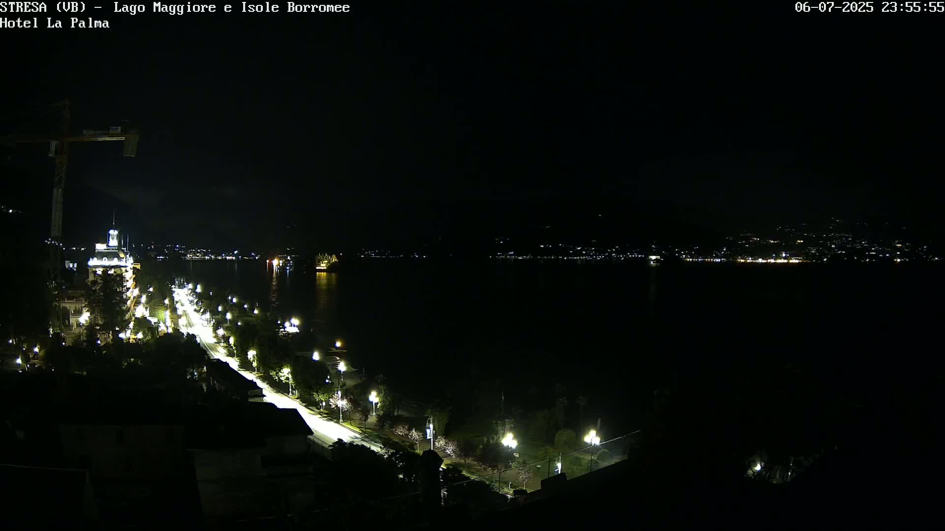 Stresa, Lake Maggiore & Borromean Islands Live Cam - Stresa, Piedmont, Italy