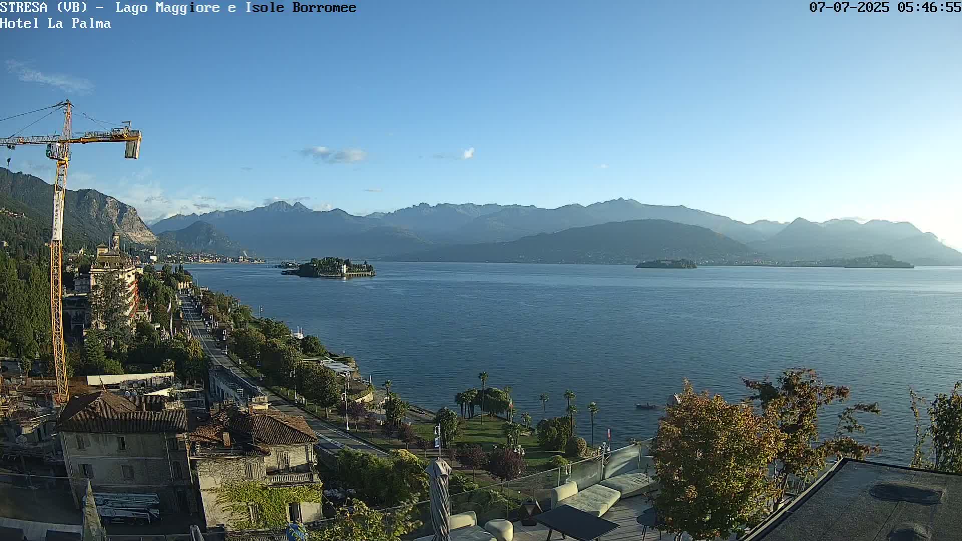 Stresa, Lake Maggiore & Borromean Islands Live Cam - Stresa, Piedmont, Italy