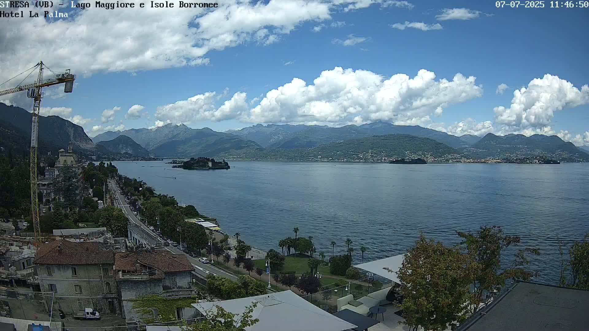 Stresa, Lake Maggiore & Borromean Islands Live Cam - Stresa, Piedmont, Italy