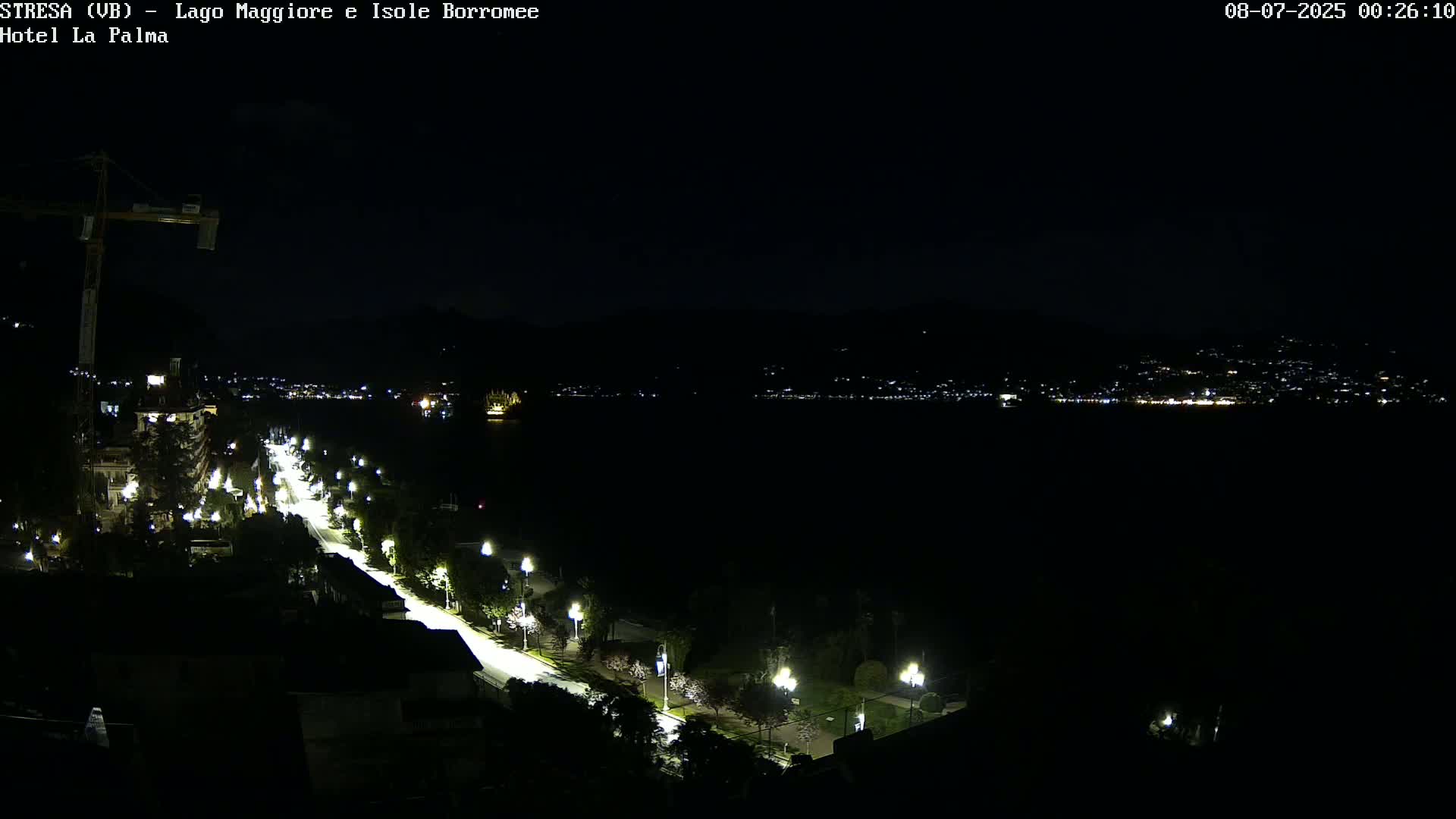 Stresa, Lake Maggiore & Borromean Islands Live Cam - Stresa, Piedmont, Italy