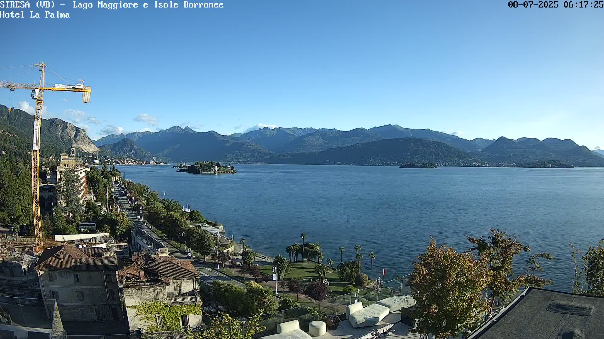Stresa, Lake Maggiore & Borromean Islands Live Cam - Stresa, Piedmont, Italy