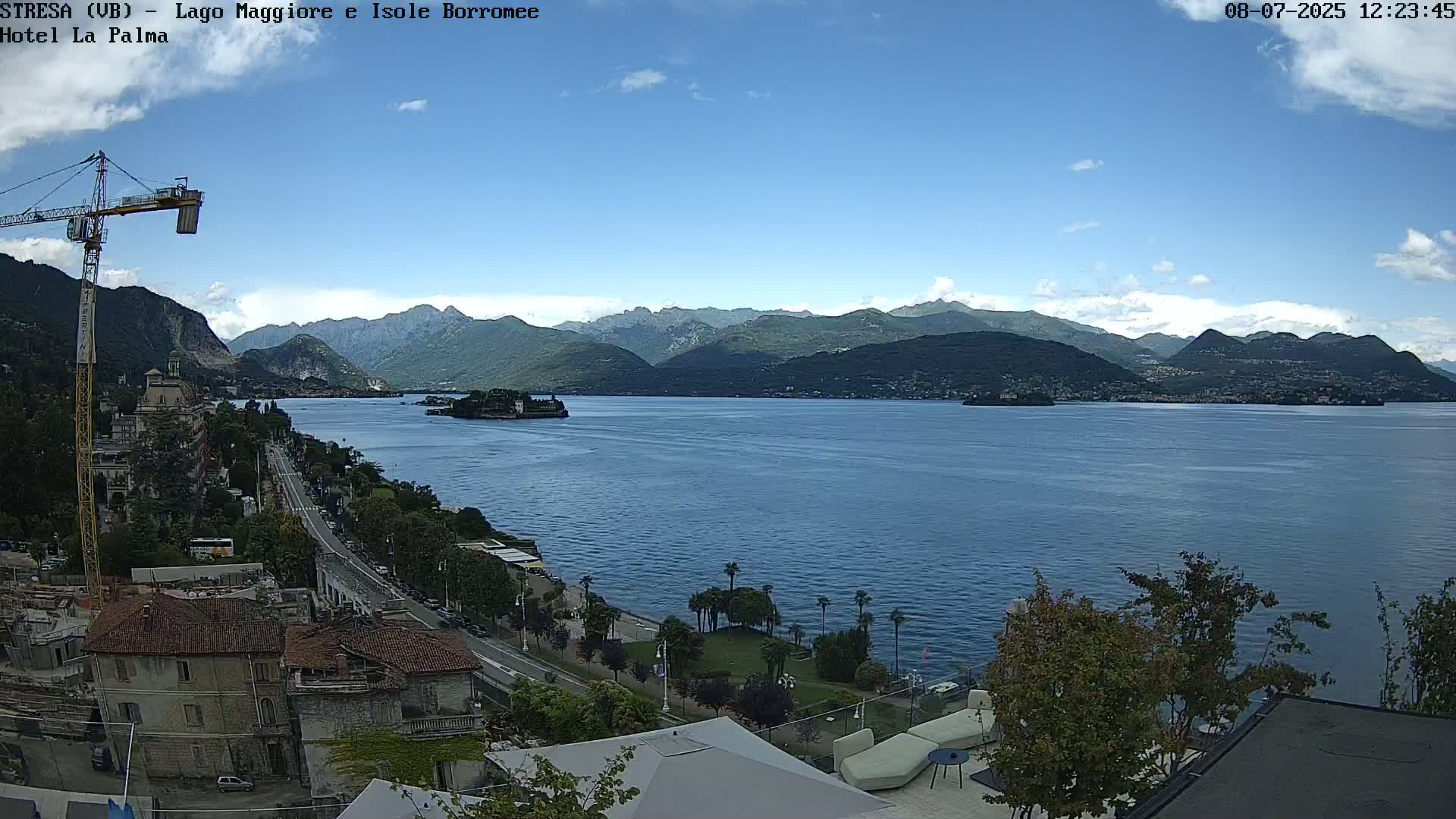Stresa, Lake Maggiore & Borromean Islands Live Cam - Stresa, Piedmont, Italy