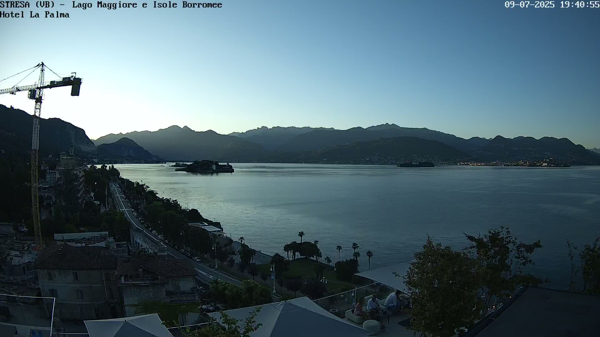 Stresa, Lake Maggiore & Borromean Islands Live Cam - Stresa, Piedmont, Italy