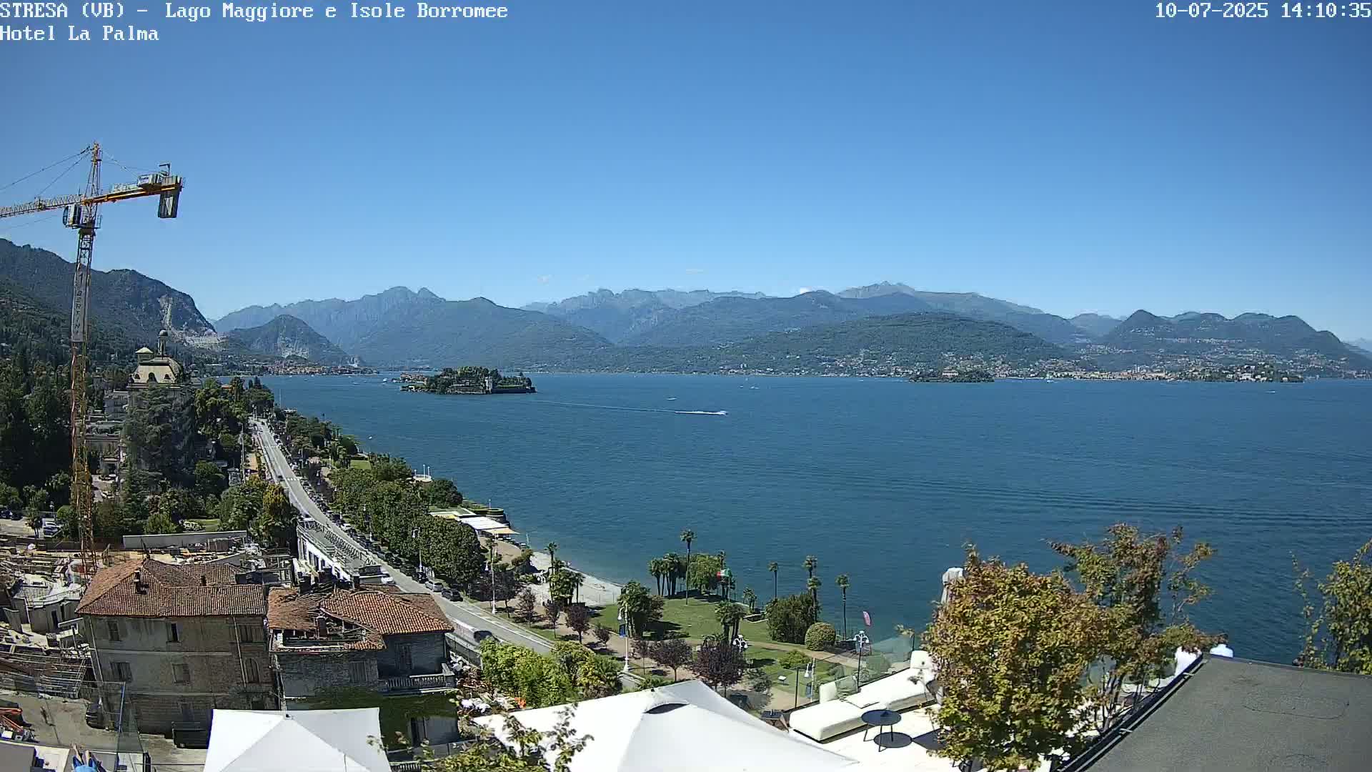 Stresa, Lake Maggiore & Borromean Islands Live Cam - Stresa, Piedmont, Italy