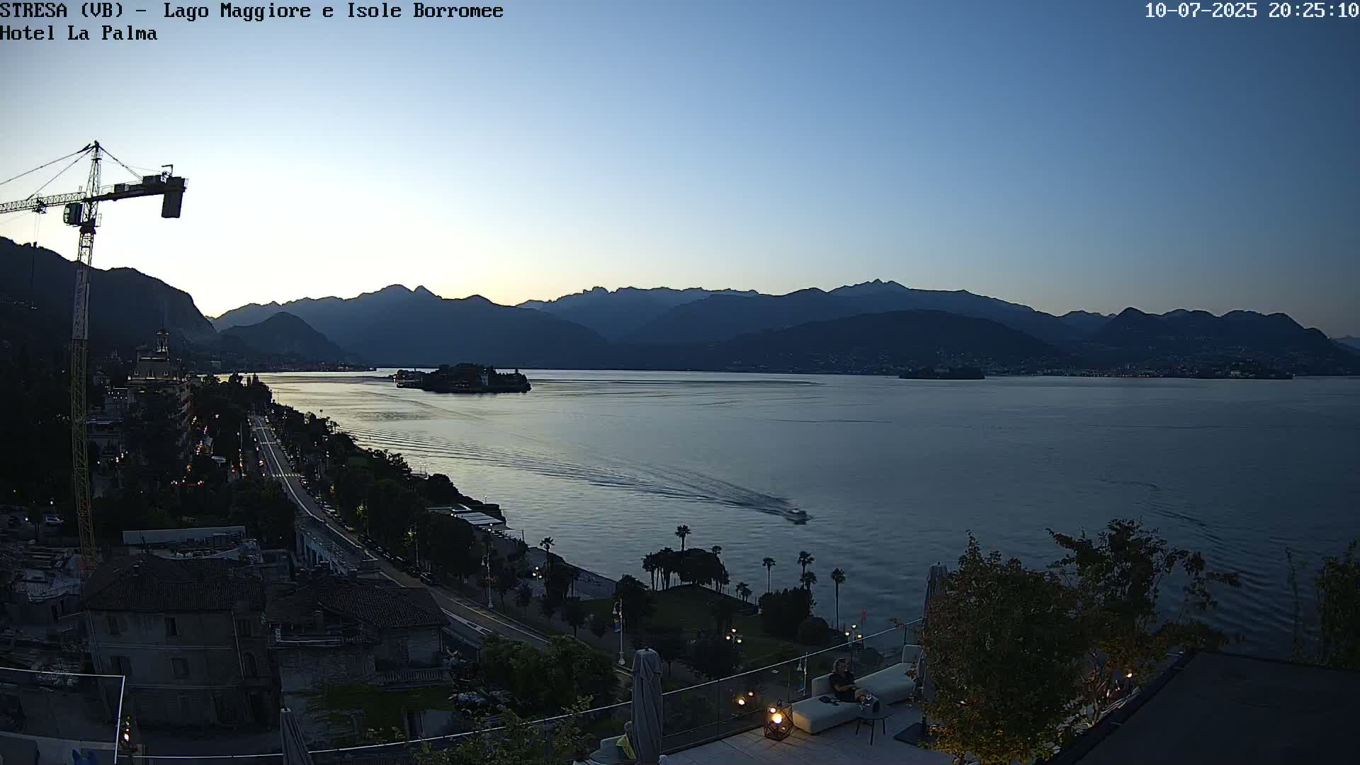 Stresa, Lake Maggiore & Borromean Islands Live Cam - Stresa, Piedmont, Italy