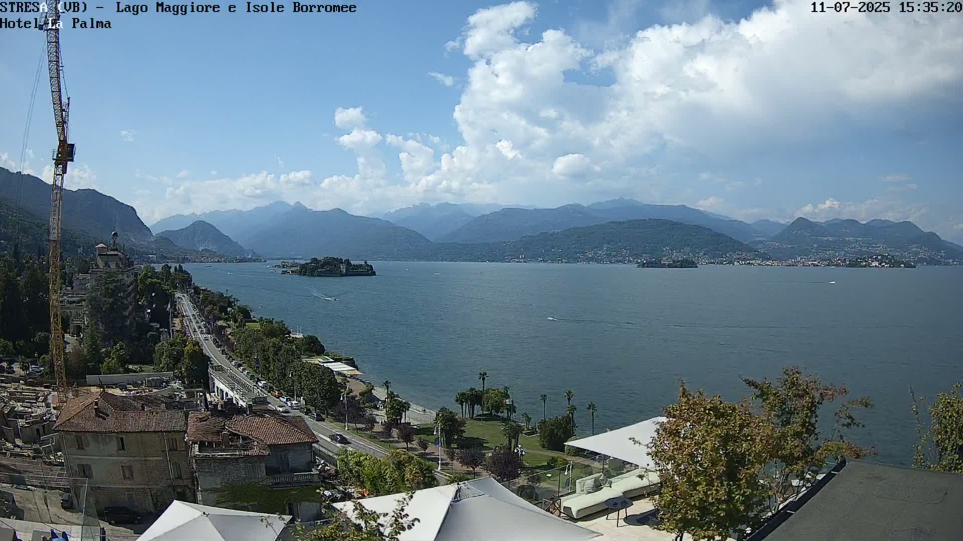 Stresa, Lake Maggiore & Borromean Islands Live Cam - Stresa, Piedmont, Italy