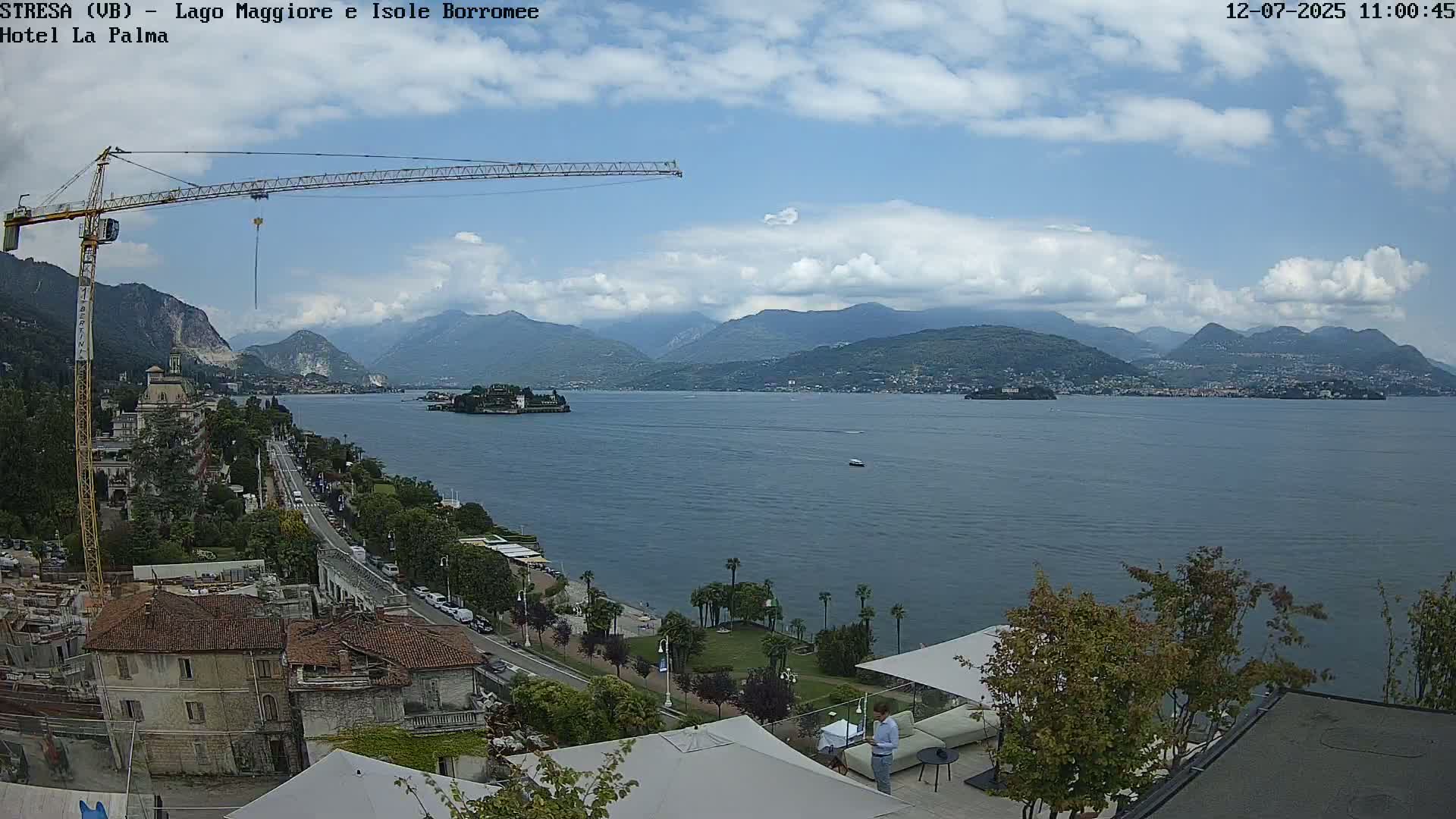 Stresa, Lake Maggiore & Borromean Islands Live Cam - Stresa, Piedmont, Italy