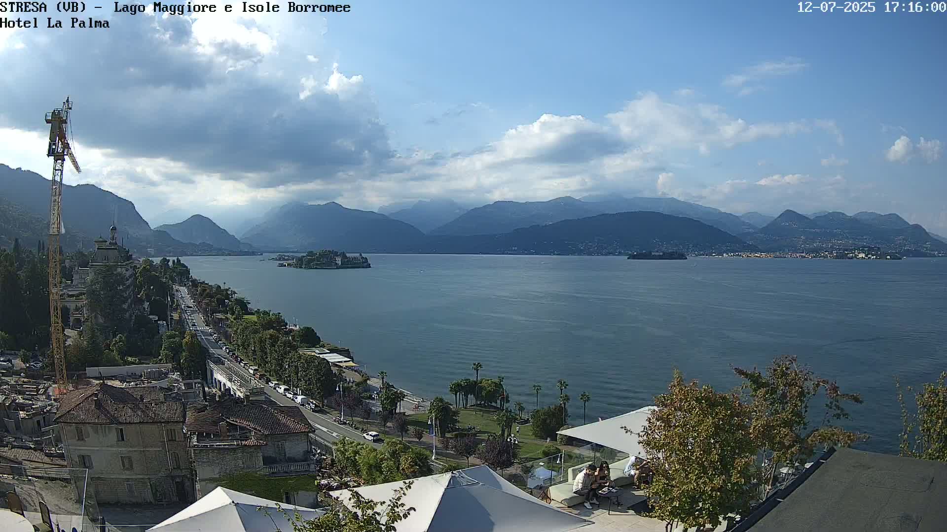 Stresa, Lake Maggiore & Borromean Islands Live Cam - Stresa, Piedmont, Italy