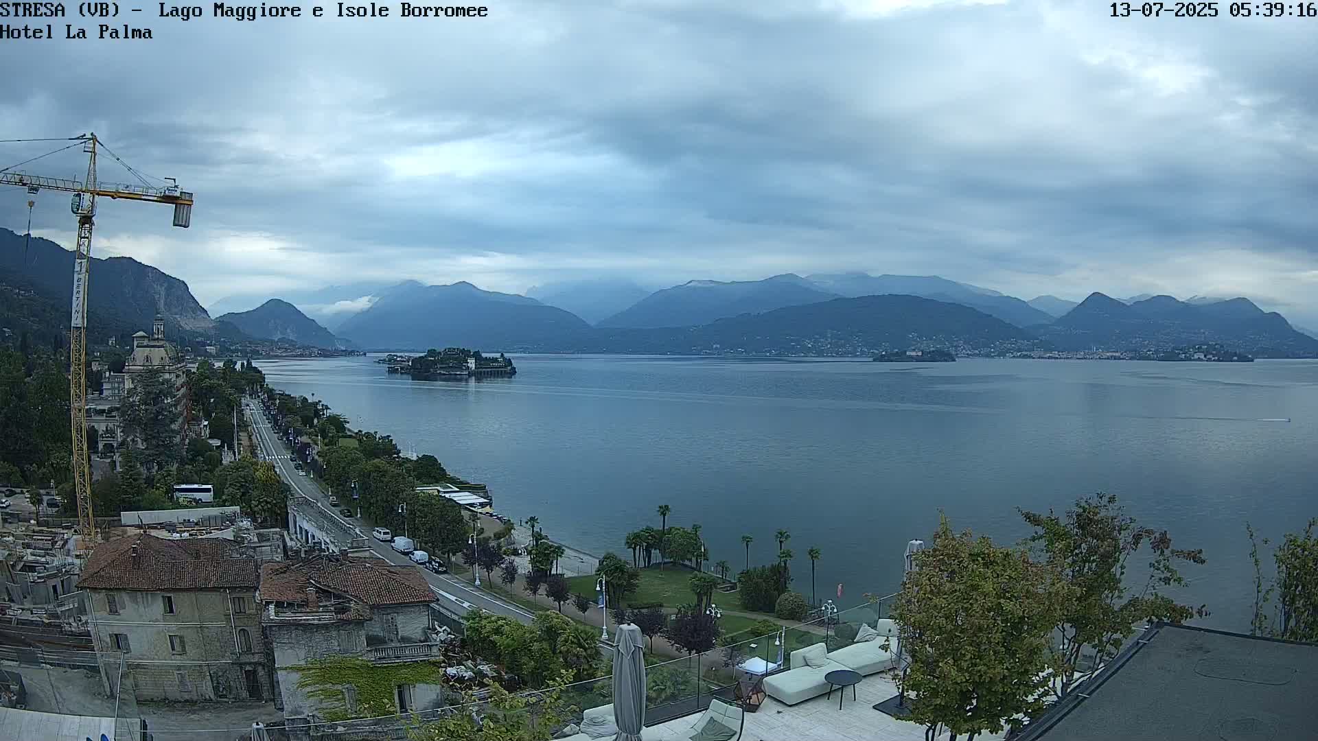Stresa, Lake Maggiore & Borromean Islands Live Cam - Stresa, Piedmont, Italy