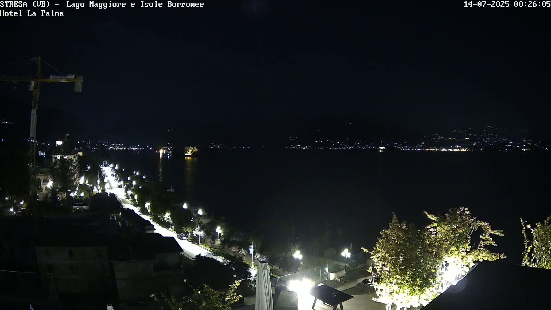 Stresa, Lake Maggiore & Borromean Islands Live Cam - Stresa, Piedmont, Italy