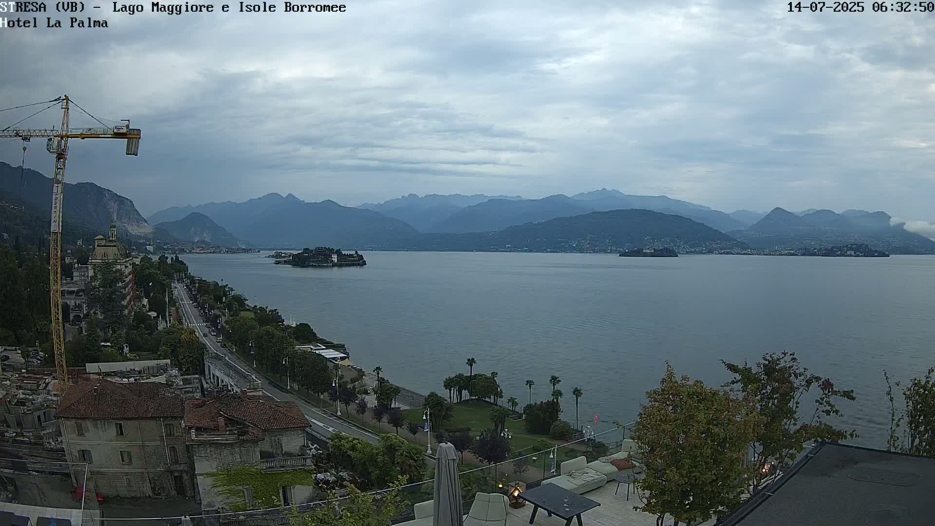 Stresa, Lake Maggiore & Borromean Islands Live Cam - Stresa, Piedmont, Italy